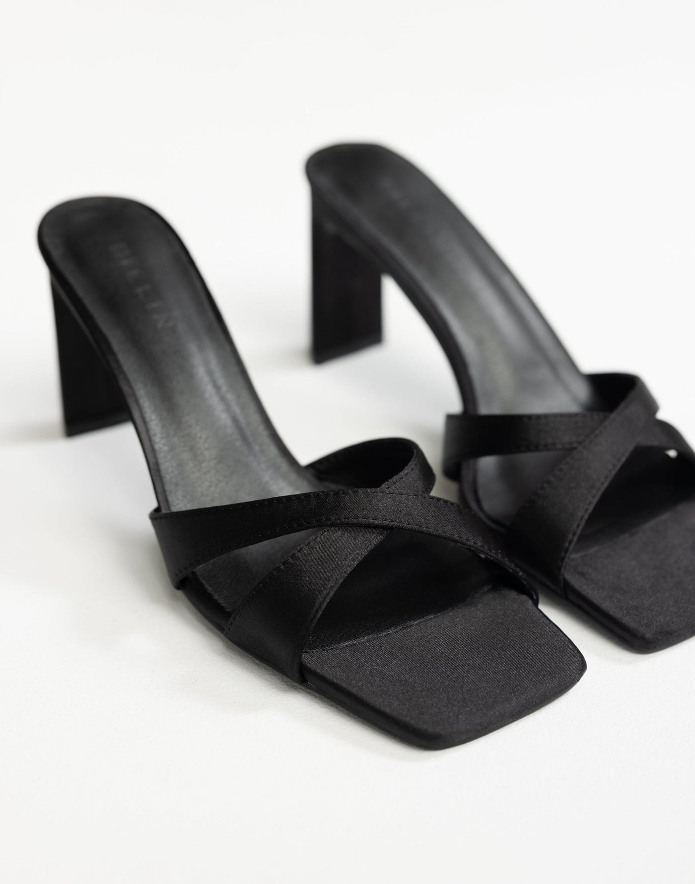 Kelsie Heels (Black Satin) - By Billini - - Women's Shoes - Charcoal Clothing