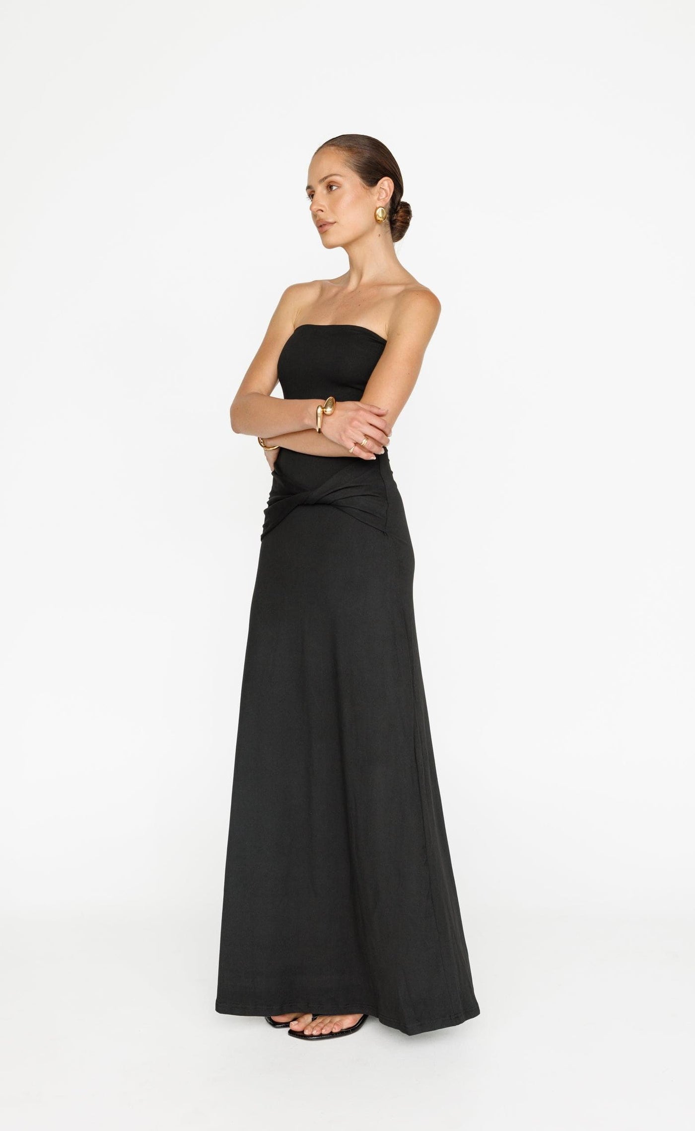 charcoal long dress Mes Demoiselles | Billy Dress - Charcoal