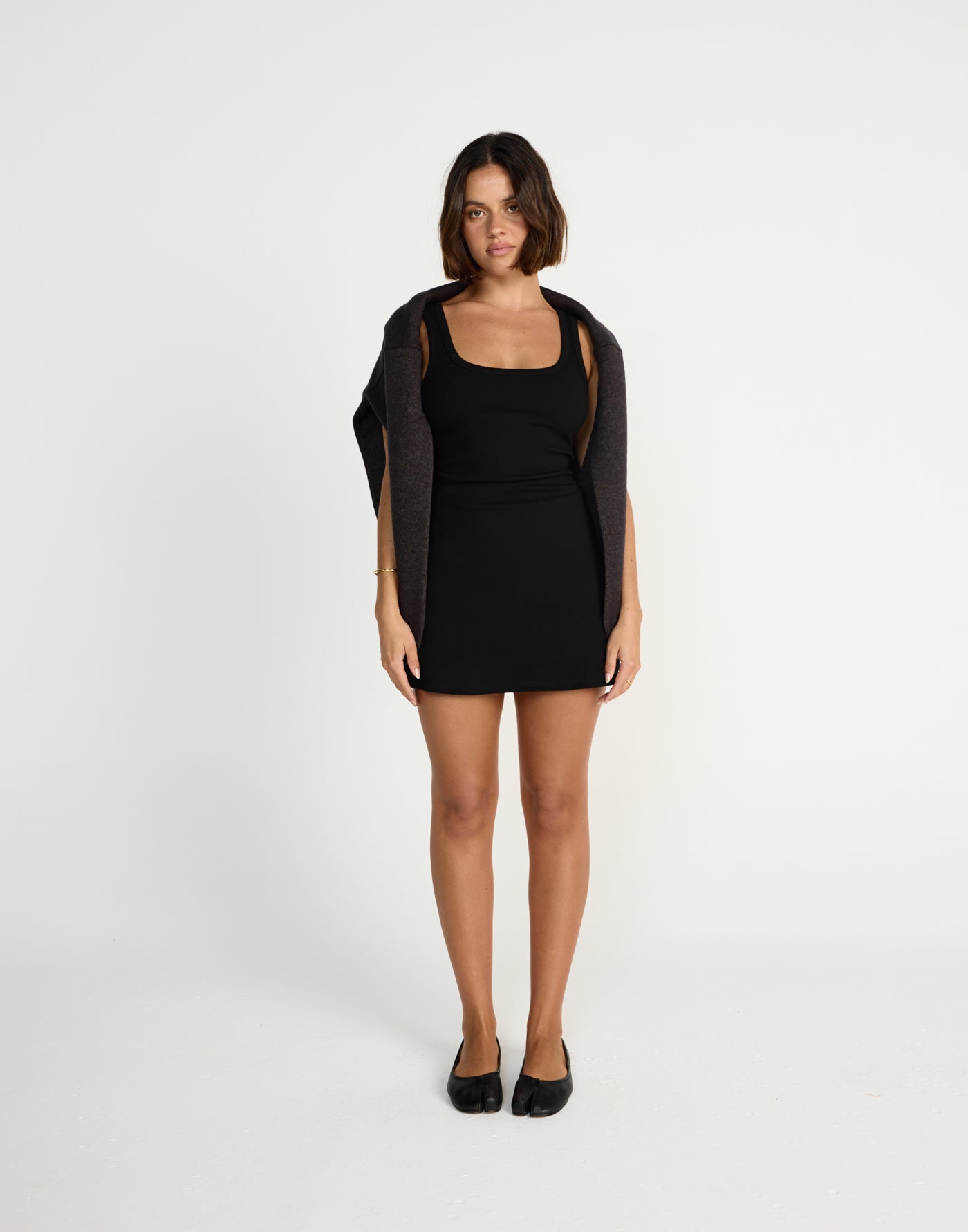  - Women's Dress - Charcoal Clothing