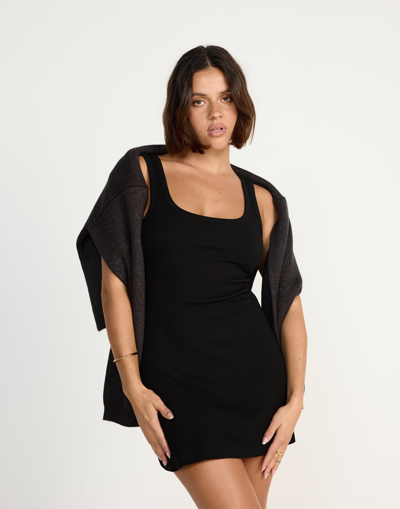  - Women's Dress - Charcoal Clothing