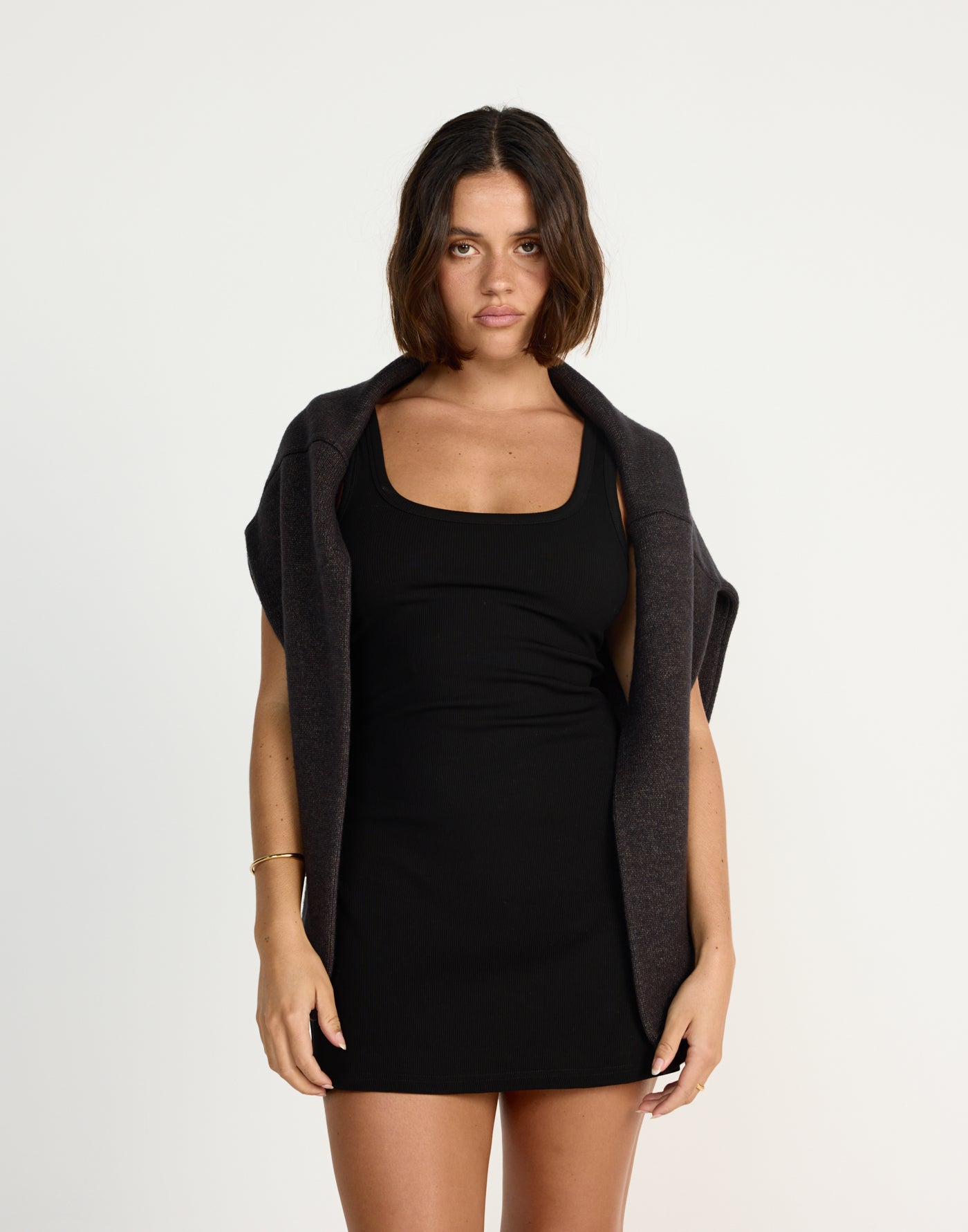  - Women's Dress - Charcoal Clothing
