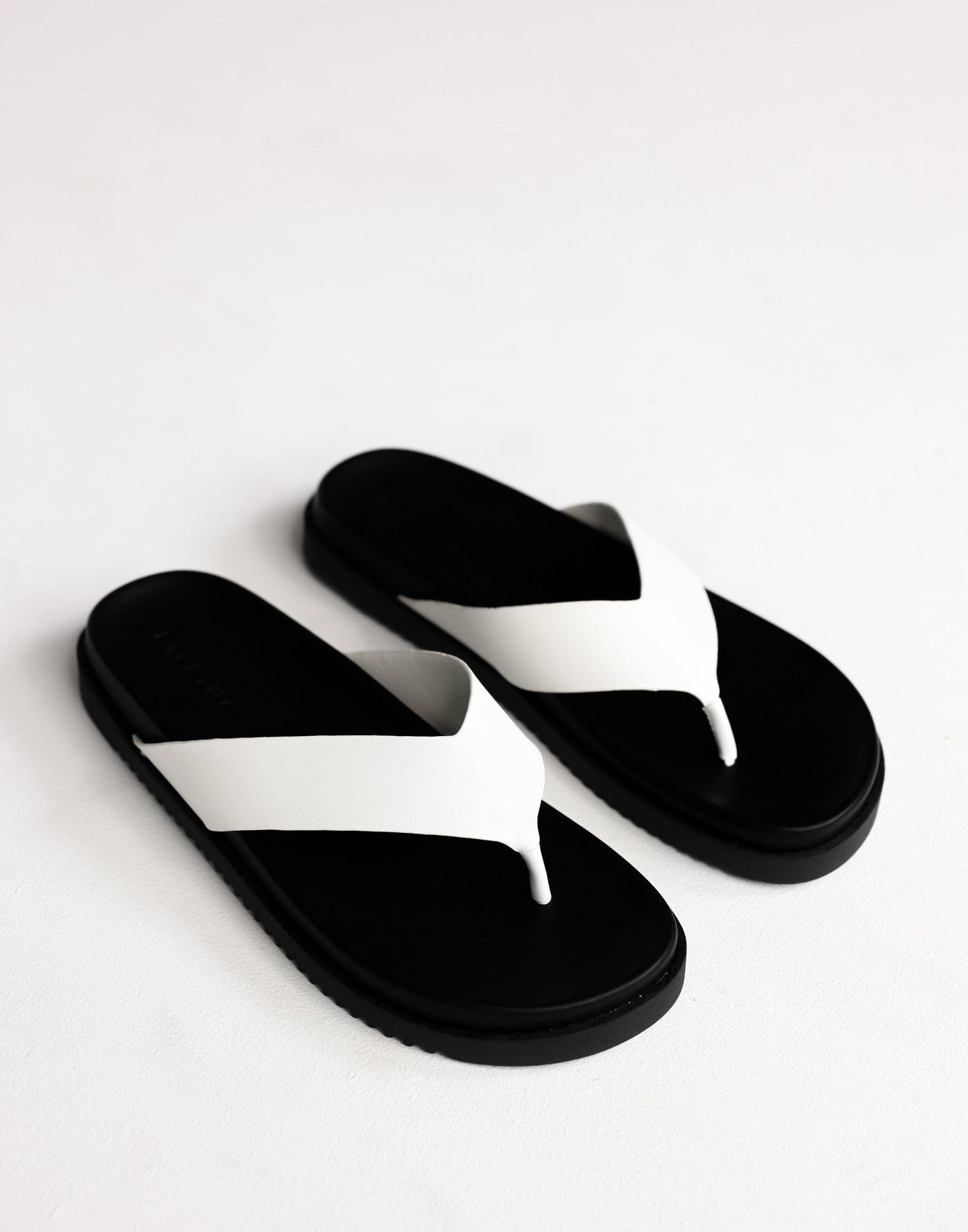 Aila Thongs (White) - By Billini - Platform Basic Summer Thongs - Women's Shoes - Charcoal Clothing