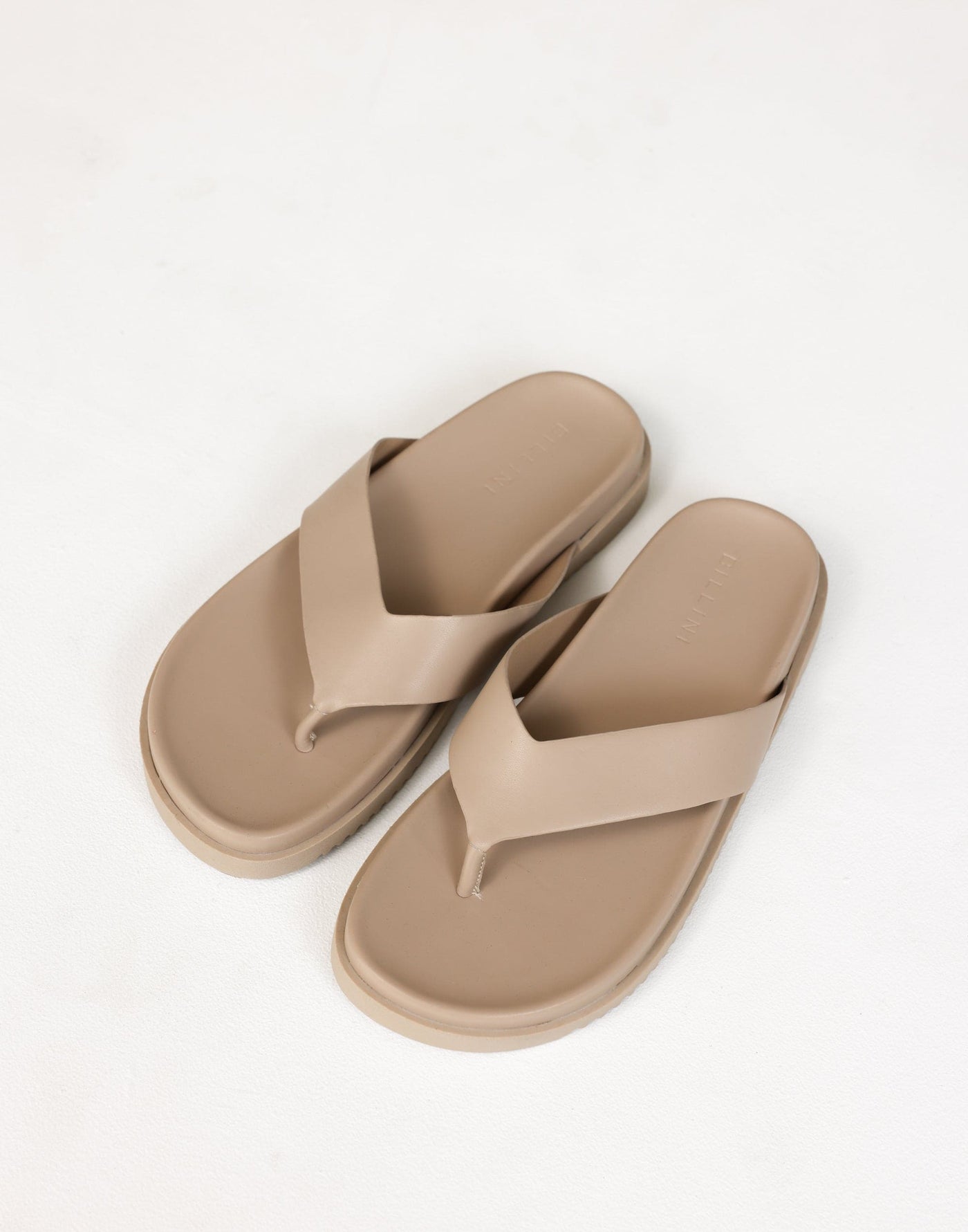 Aila Thongs (Light Clay) - By Billini - Platform Basic Summer Thongs - Women's Shoes - Charcoal Clothing