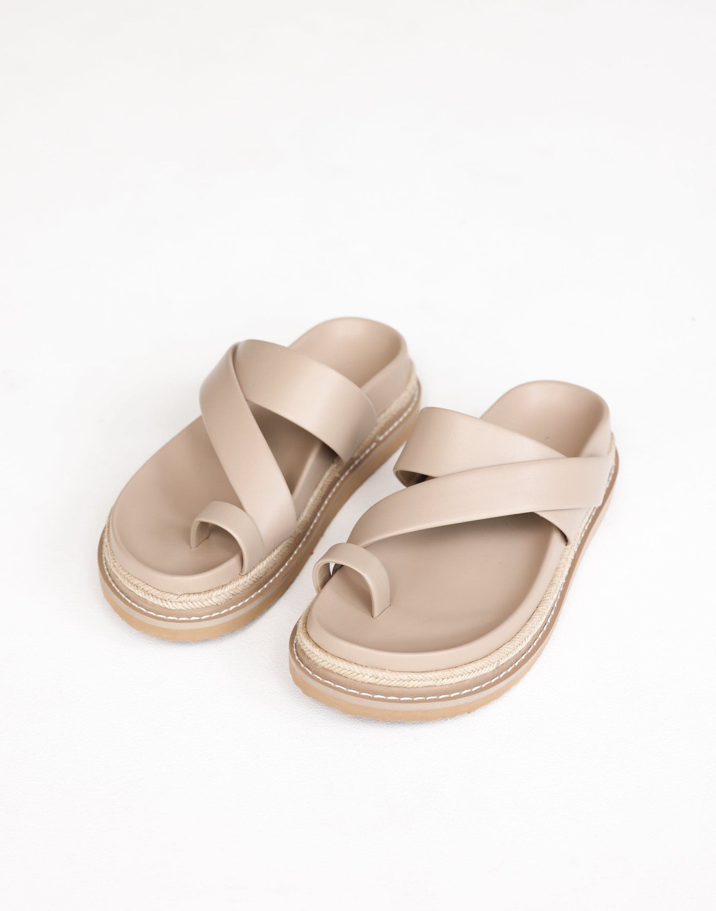 Armas Slides (Light Clay) - By Billini - Platform Strappy Upper Slides - Women's Shoes - Charcoal Clothing