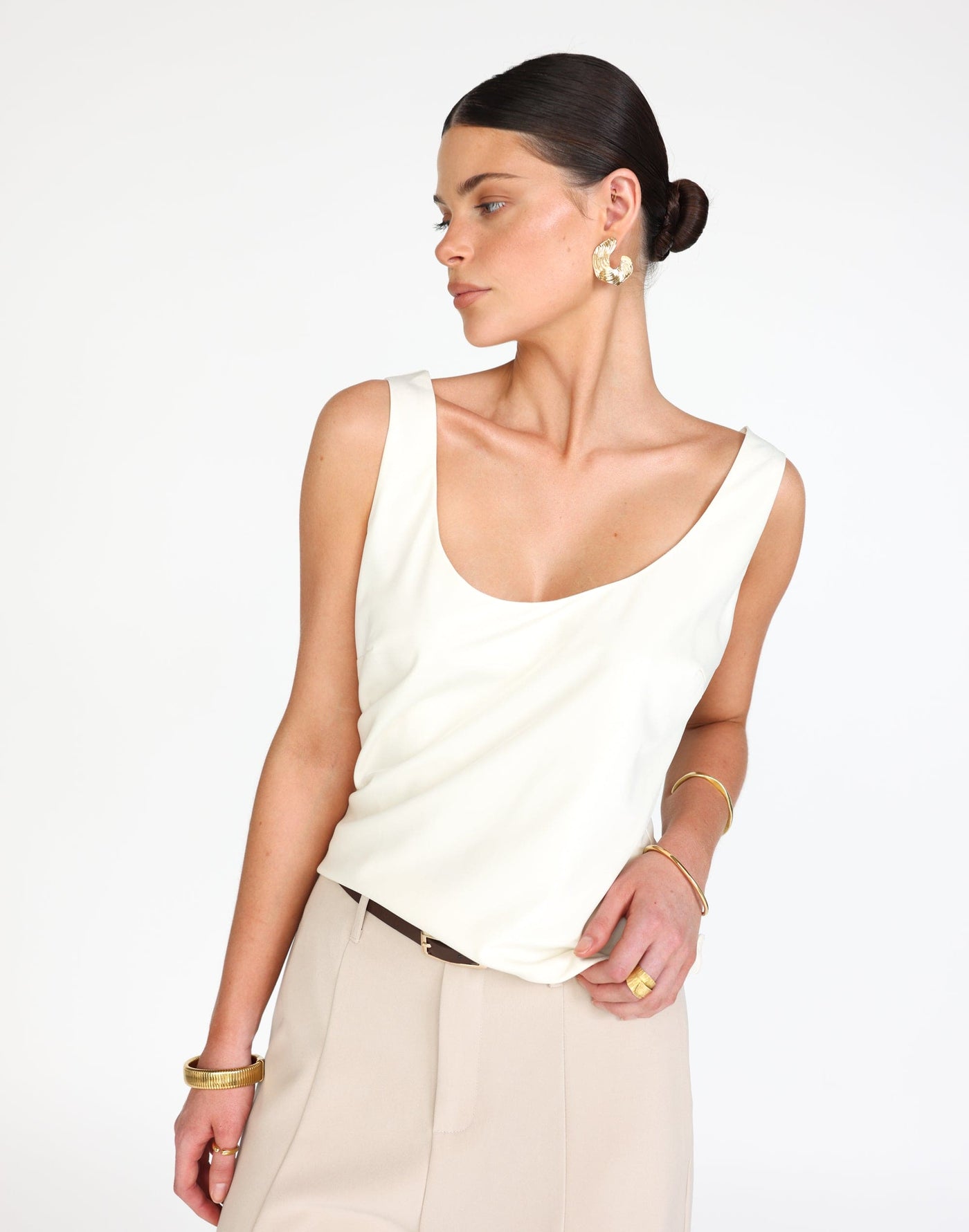 Camillo Top (Oat) | CHARCOAL Exclusive - - Women's Top - Charcoal Clothing
