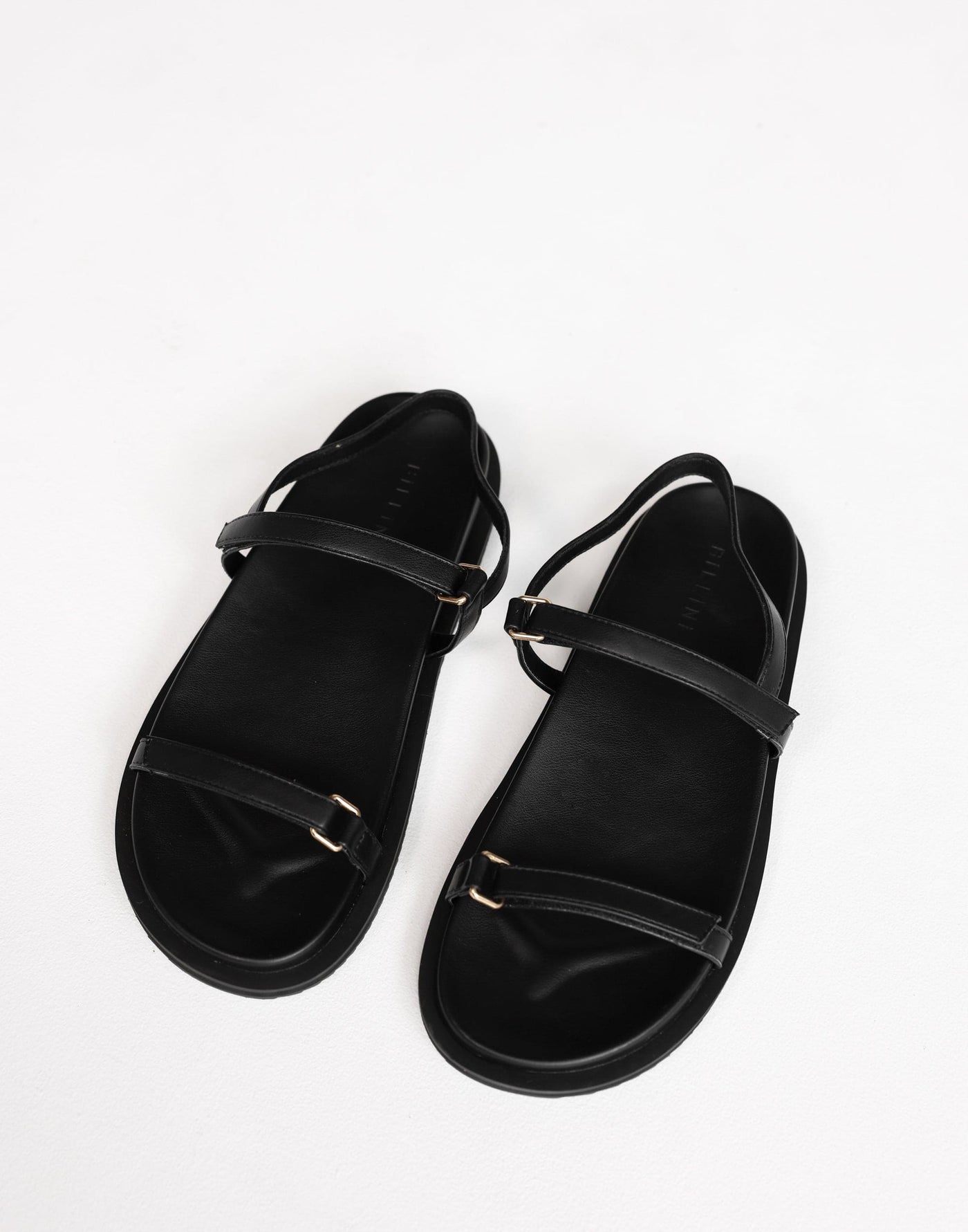 Tasa Sandles (Black) - By Billini - Velcro Strappy Sandal - Women's Shoes - Charcoal Clothing