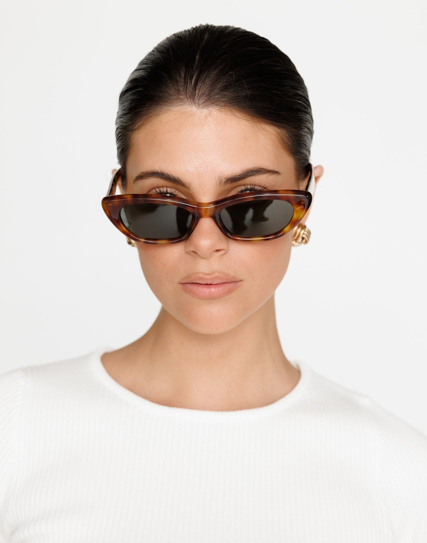 The Caroline Sunglasses (Hazel Tort) - By Banbé - - Women's Accessories - Charcoal Clothing
