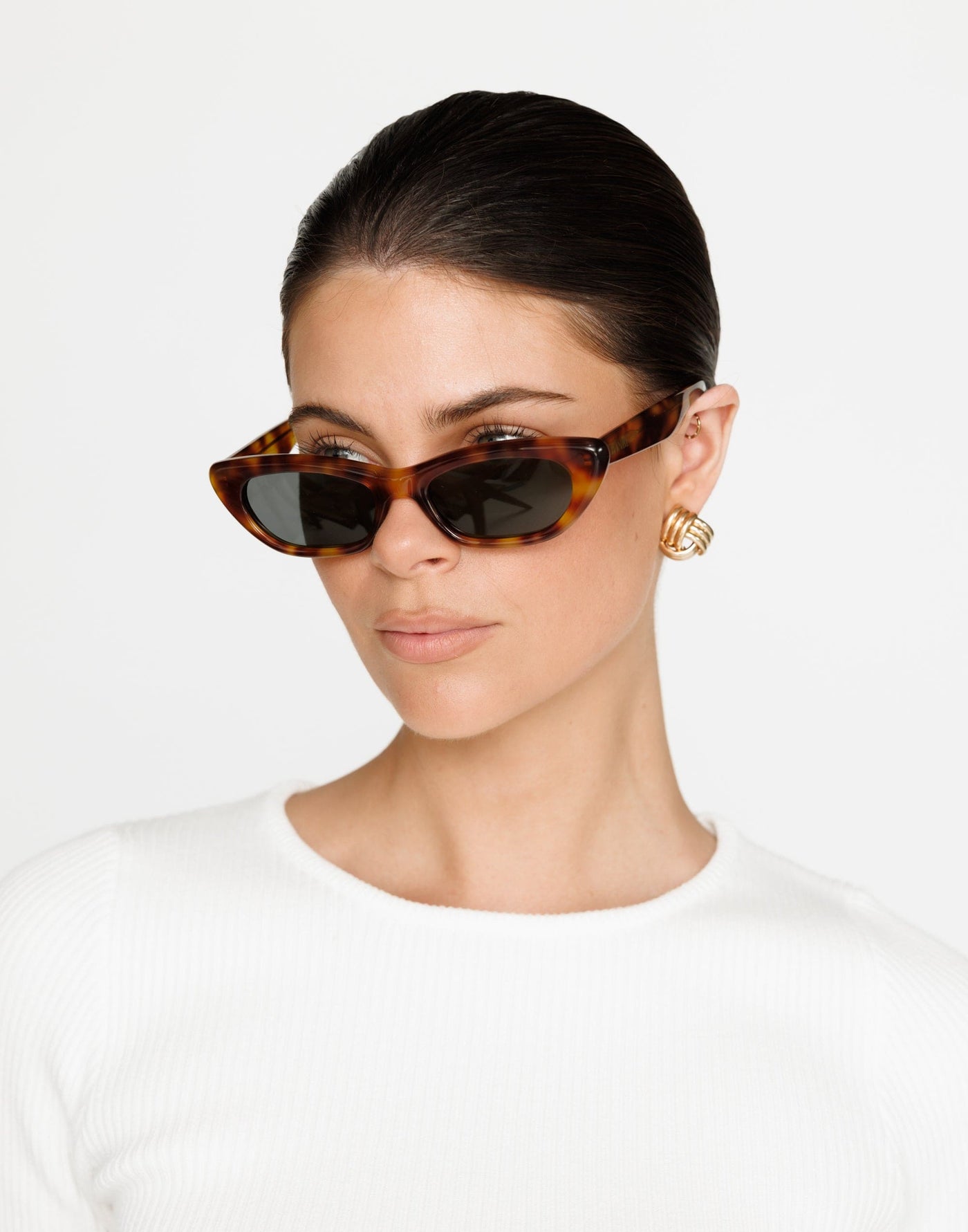 The Caroline Sunglasses (Hazel Tort) - By Banbé - - Women's Accessories - Charcoal Clothing
