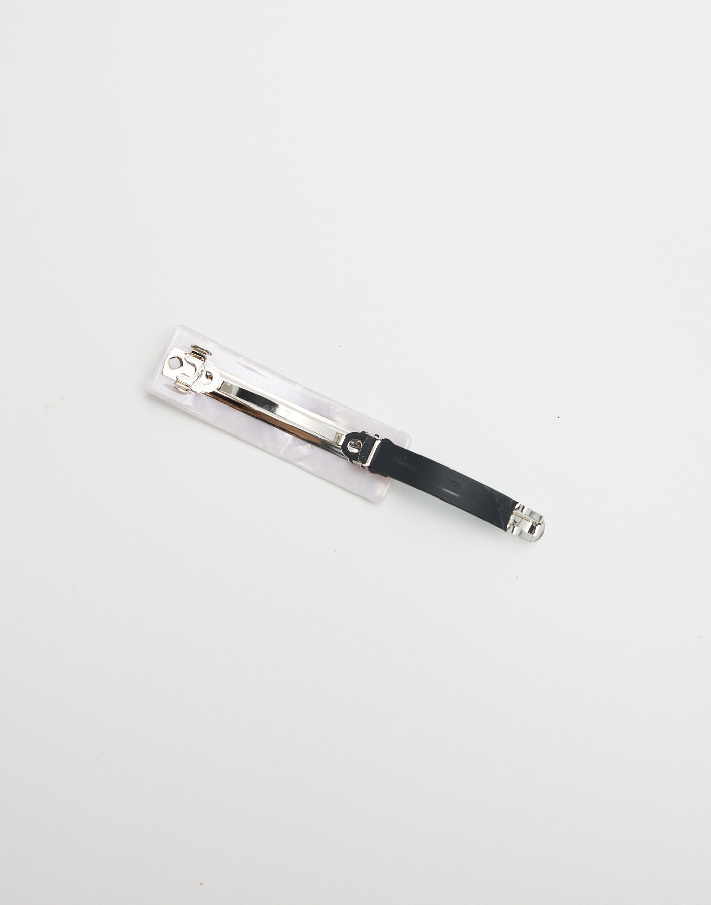 Sansa Hair Clip (Pearl) | CHARCOAL Exclusive - Rectangular Shaped Barette Clip - Women's Accessories - Charcoal Clothing
