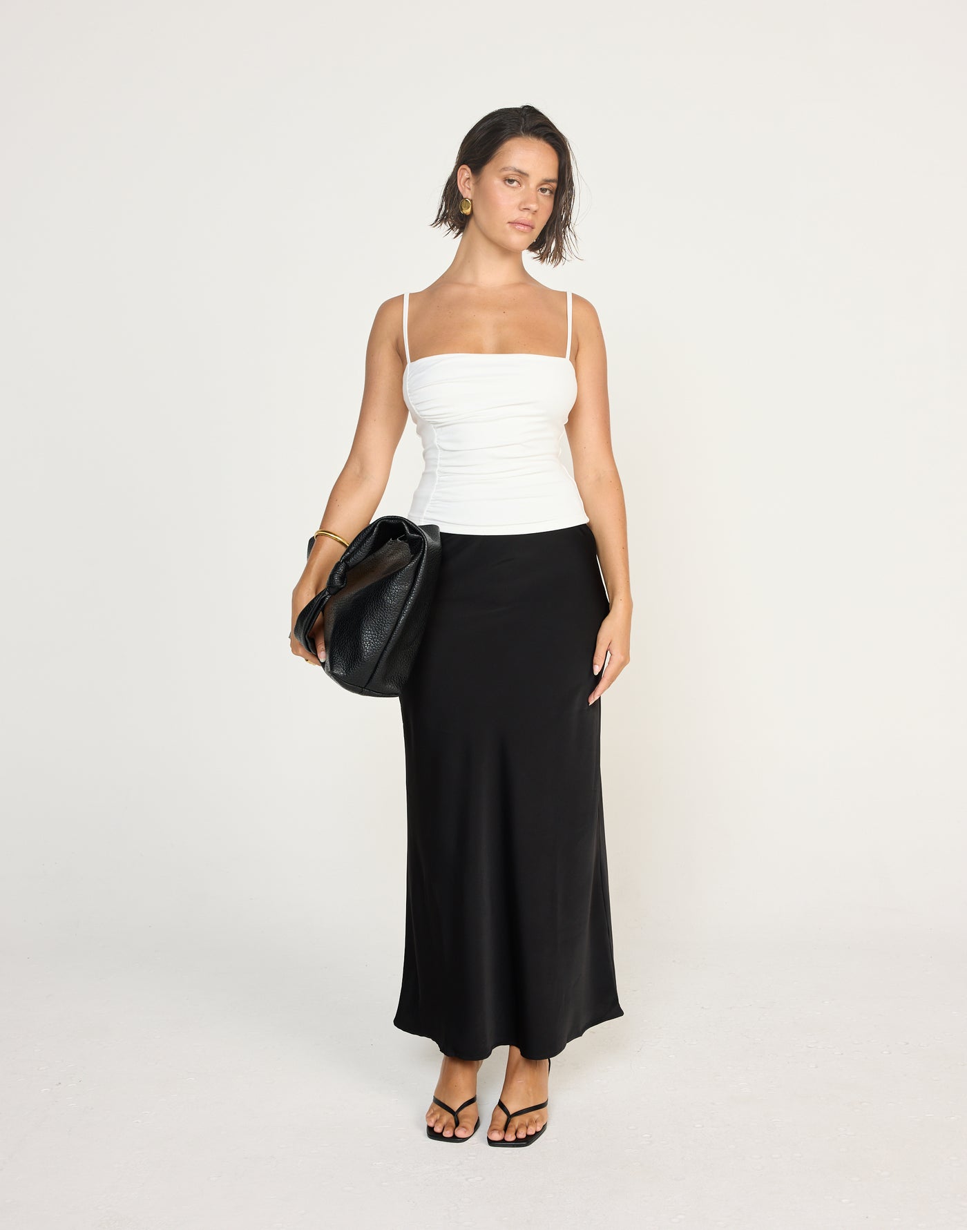 Cabaret Maxi Skirt (Black) | CHARCOAL Exclusive - Low Rise Black Maxi Skirt - Women's Skirt - Charcoal Clothing