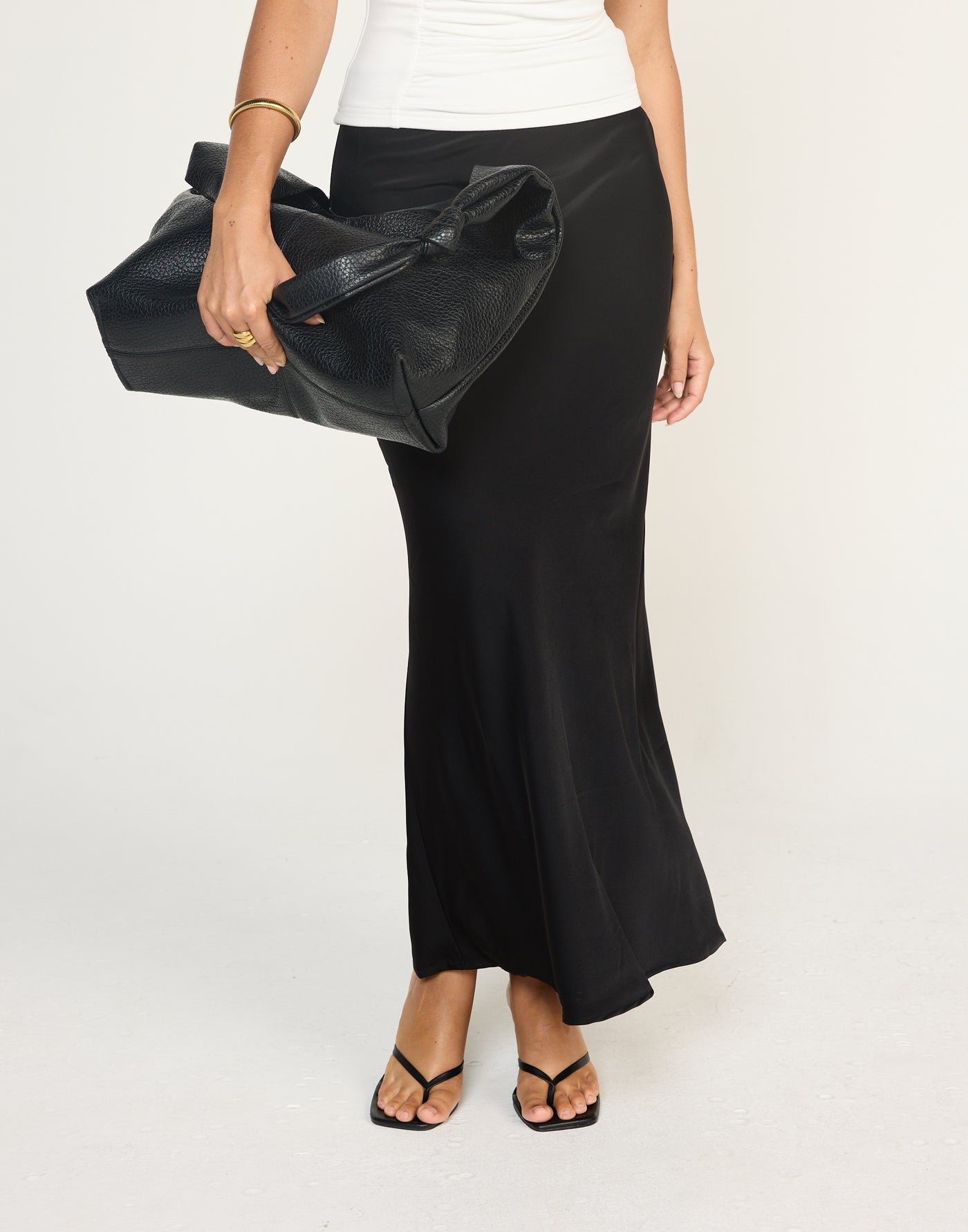 Cabaret Maxi Skirt (Black) | CHARCOAL Exclusive - Low Rise Black Maxi Skirt - Women's Skirt - Charcoal Clothing