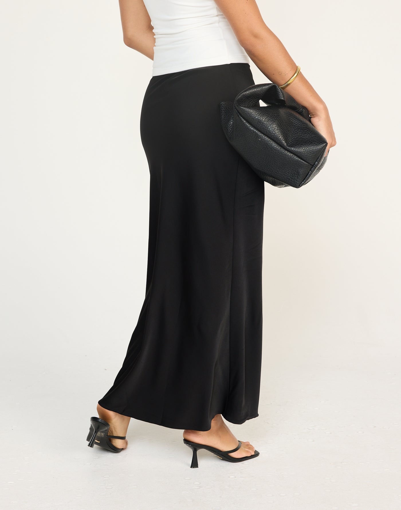 Cabaret Maxi Skirt (Black) | CHARCOAL Exclusive - Low Rise Black Maxi Skirt - Women's Skirt - Charcoal Clothing