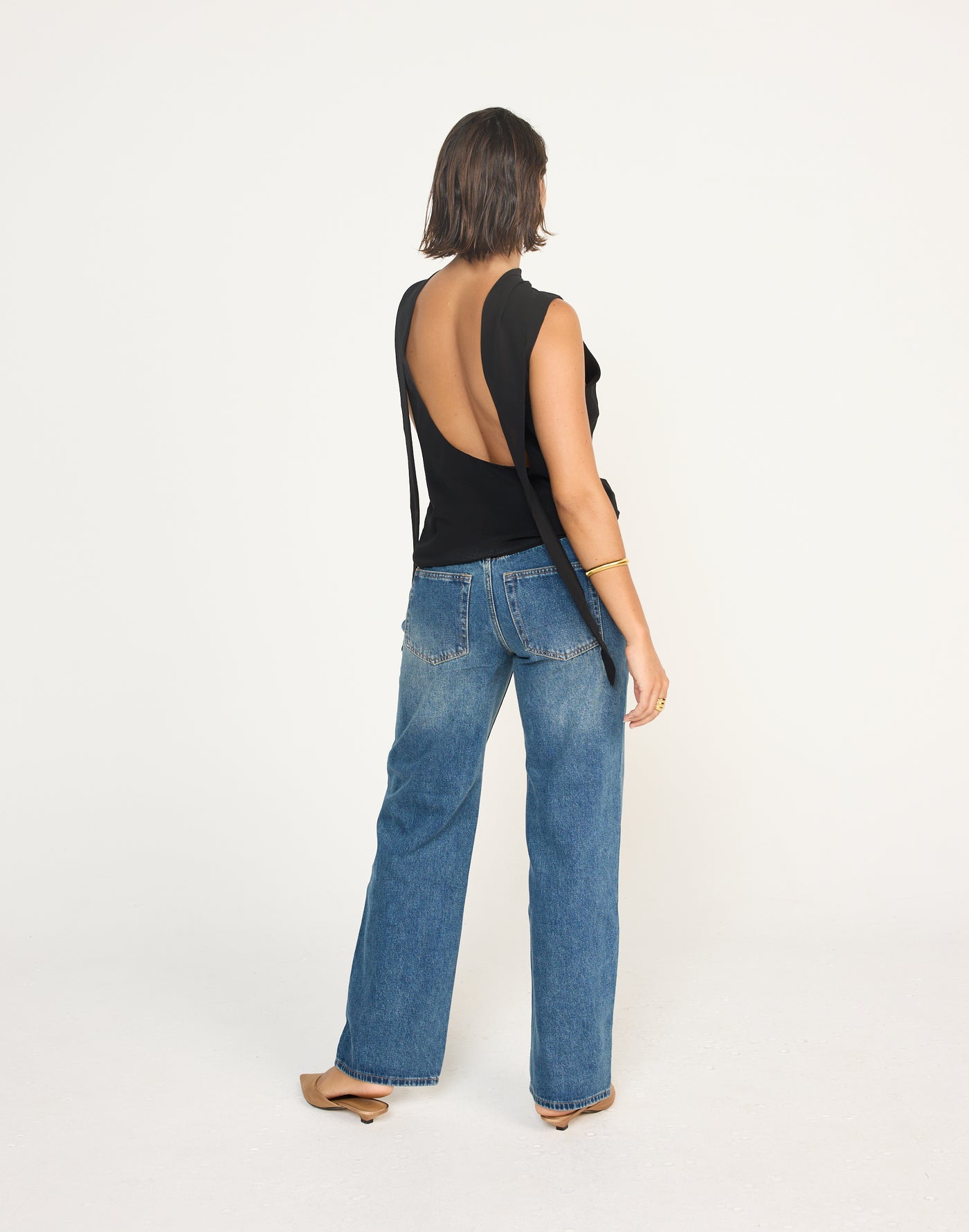Easton Jeans (Faded Mid Wash) | CHARCOAL Exclusive - Low Rise Baggy Fit Jeans - Women's Pants - Charcoal Clothing