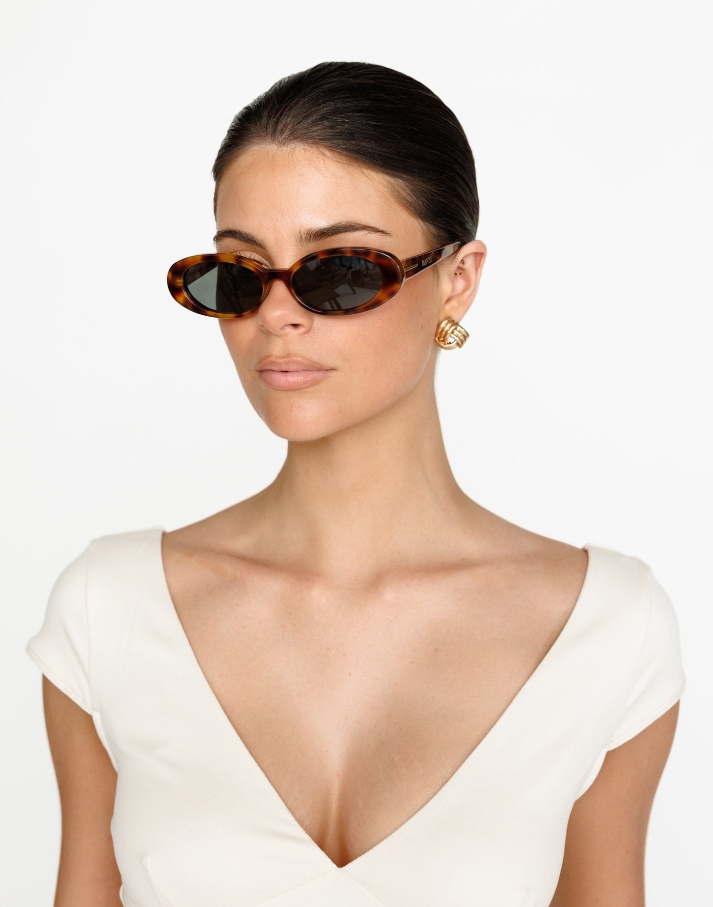 The Carter Sunglasses (Hazel Tort) - By Banbé - - Women's Accessories - Charcoal Clothing