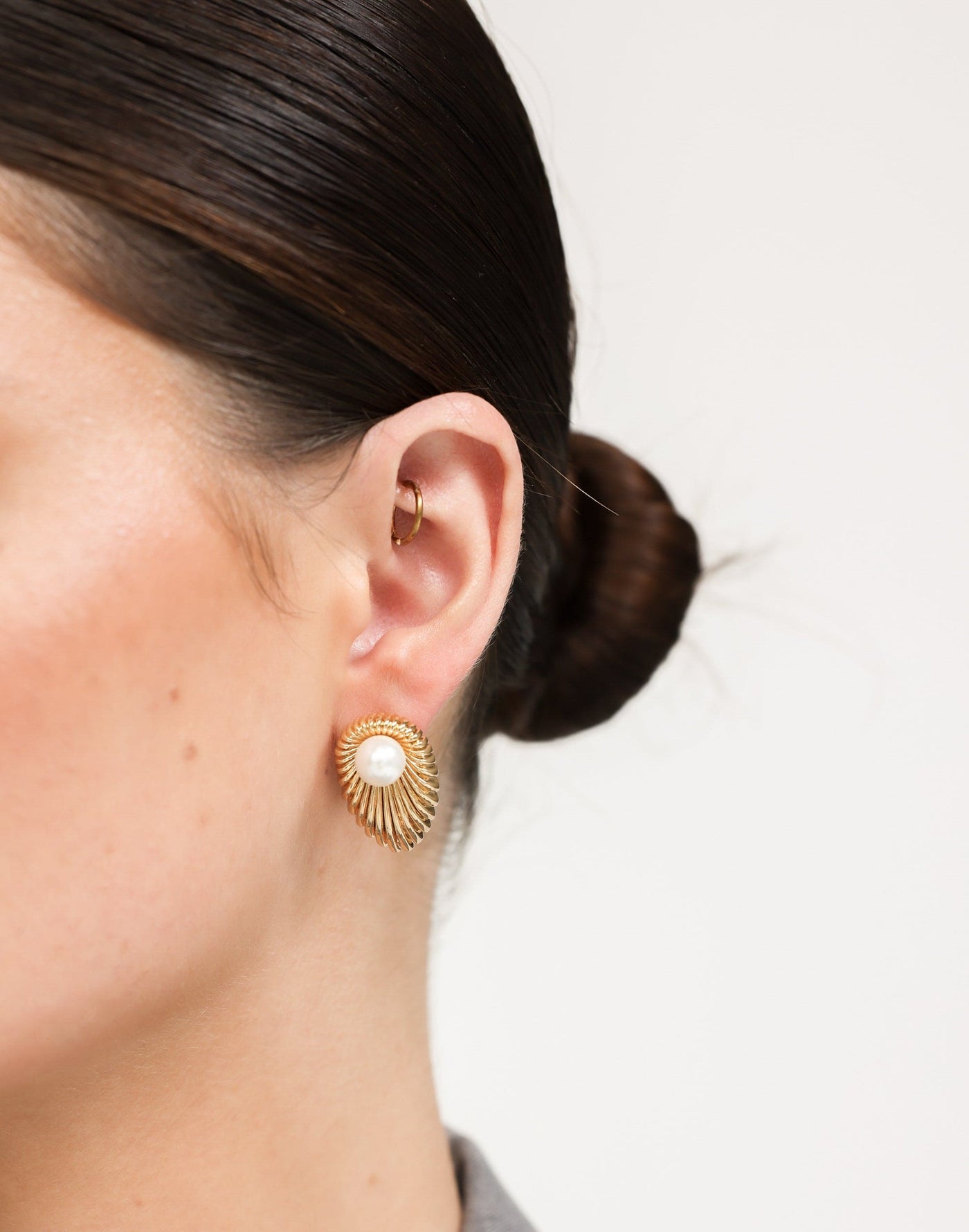 Tyla Earrings (Gold) - Peal and Shell Earring - Women's Accessories - Charcoal Clothing