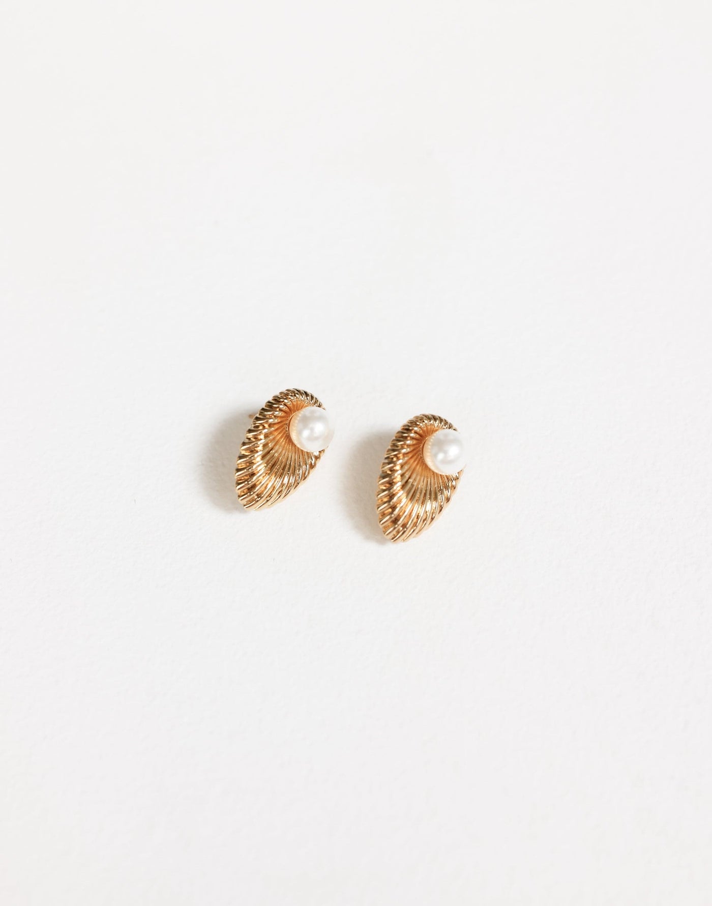 Tyla Earrings (Gold) - Peal and Shell Earring - Women's Accessories - Charcoal Clothing