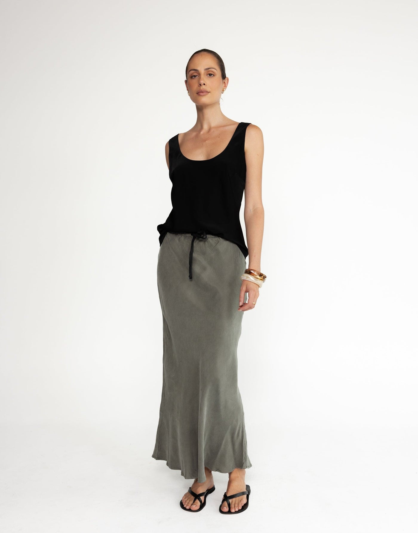  - Women's Skirt - Charcoal Clothing