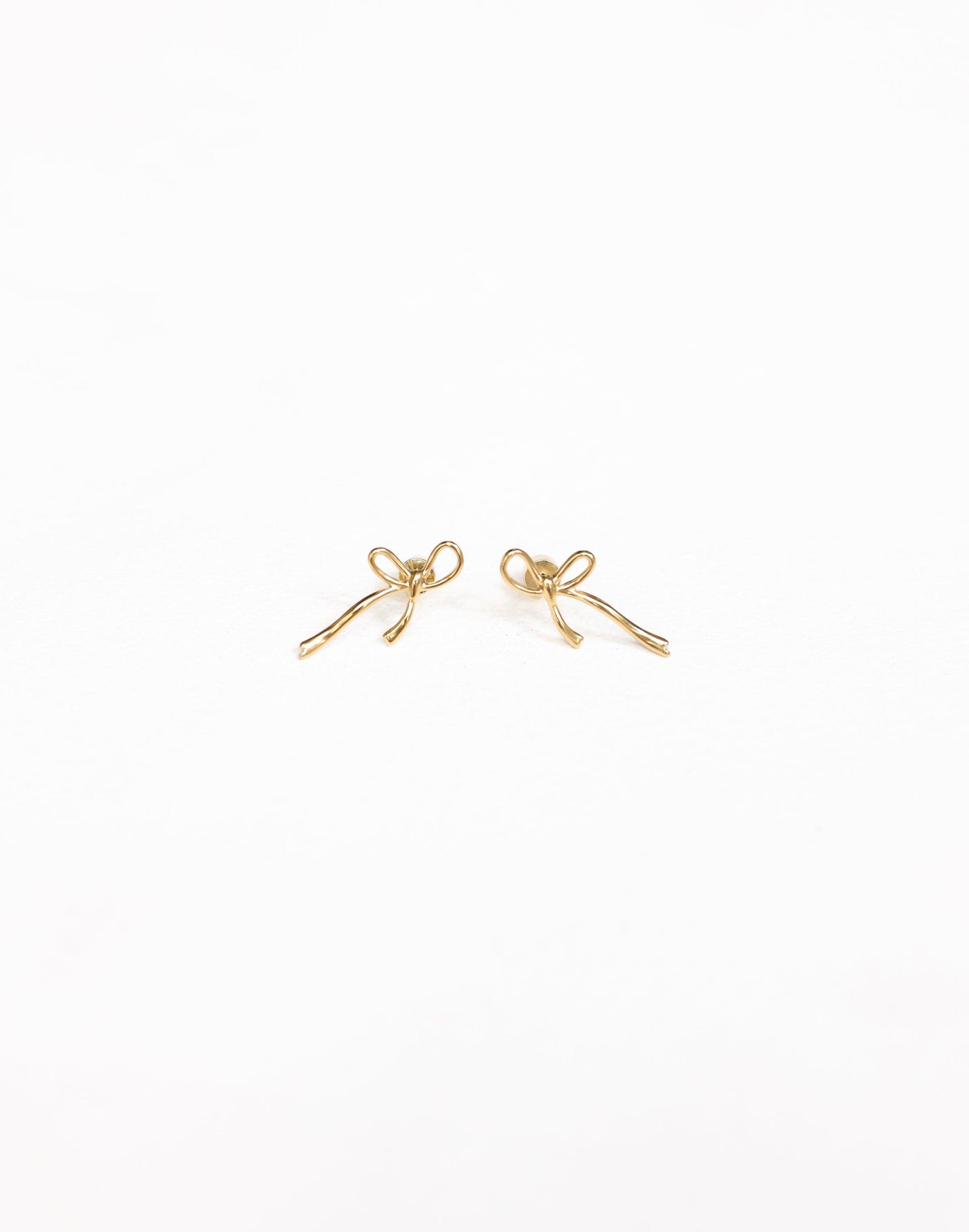 Lana Earrings (Gold) | CHARCOAL Exclusive - Ribbon/Bow Shaped Earrings - Women's Accessories - Charcoal Clothing