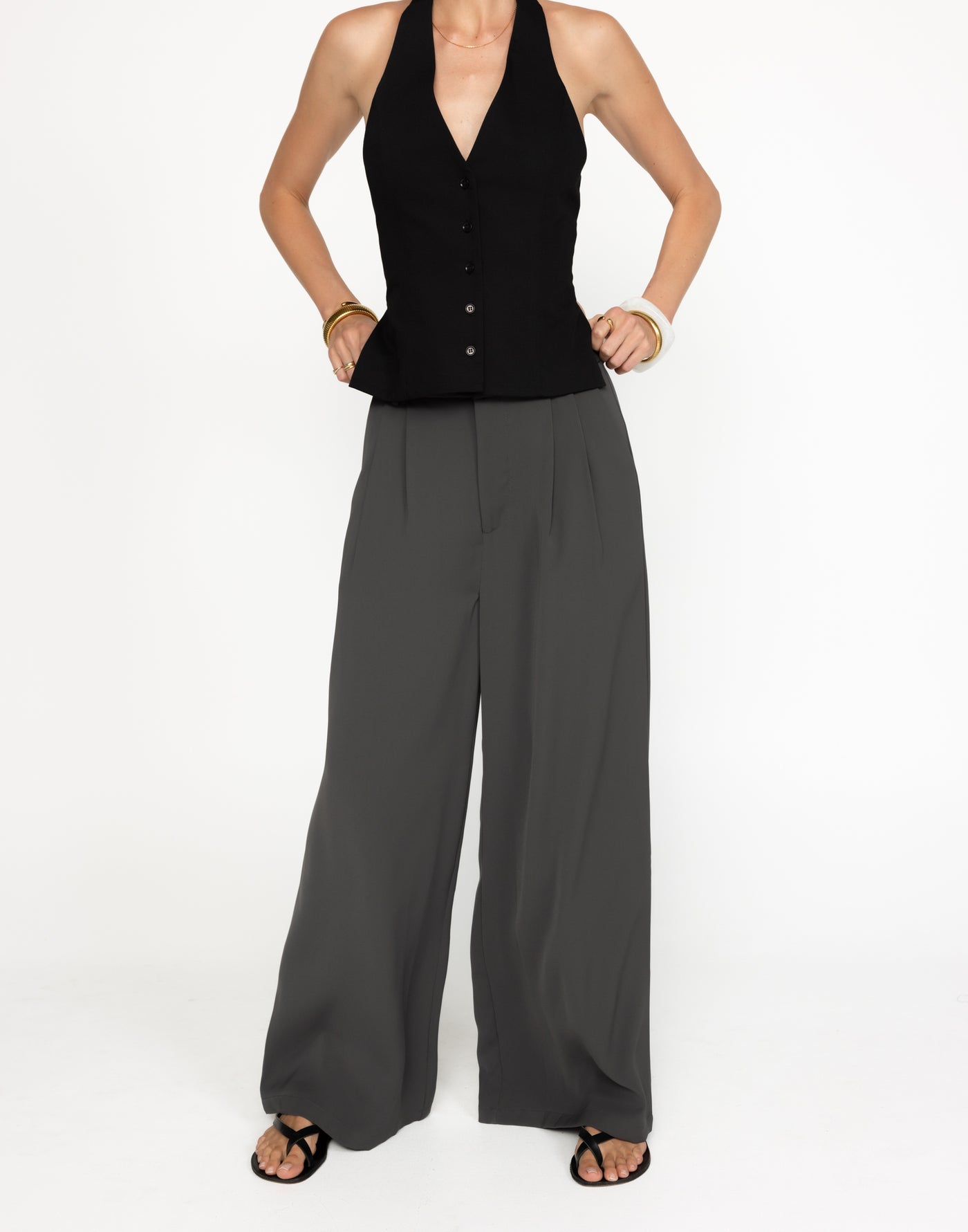 Chicago Pants (Slate) - Petite | CHARCOAL Exclusive - - Women's Pants - Charcoal Clothing