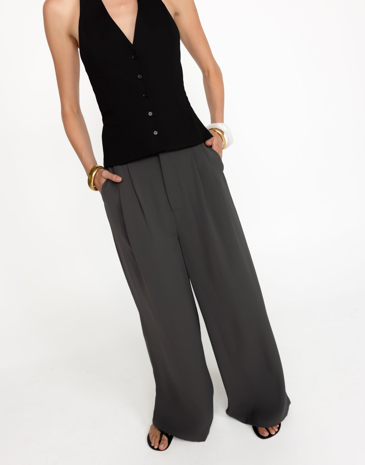 Chicago Pants (Slate) - Petite | CHARCOAL Exclusive - - Women's Pants - Charcoal Clothing