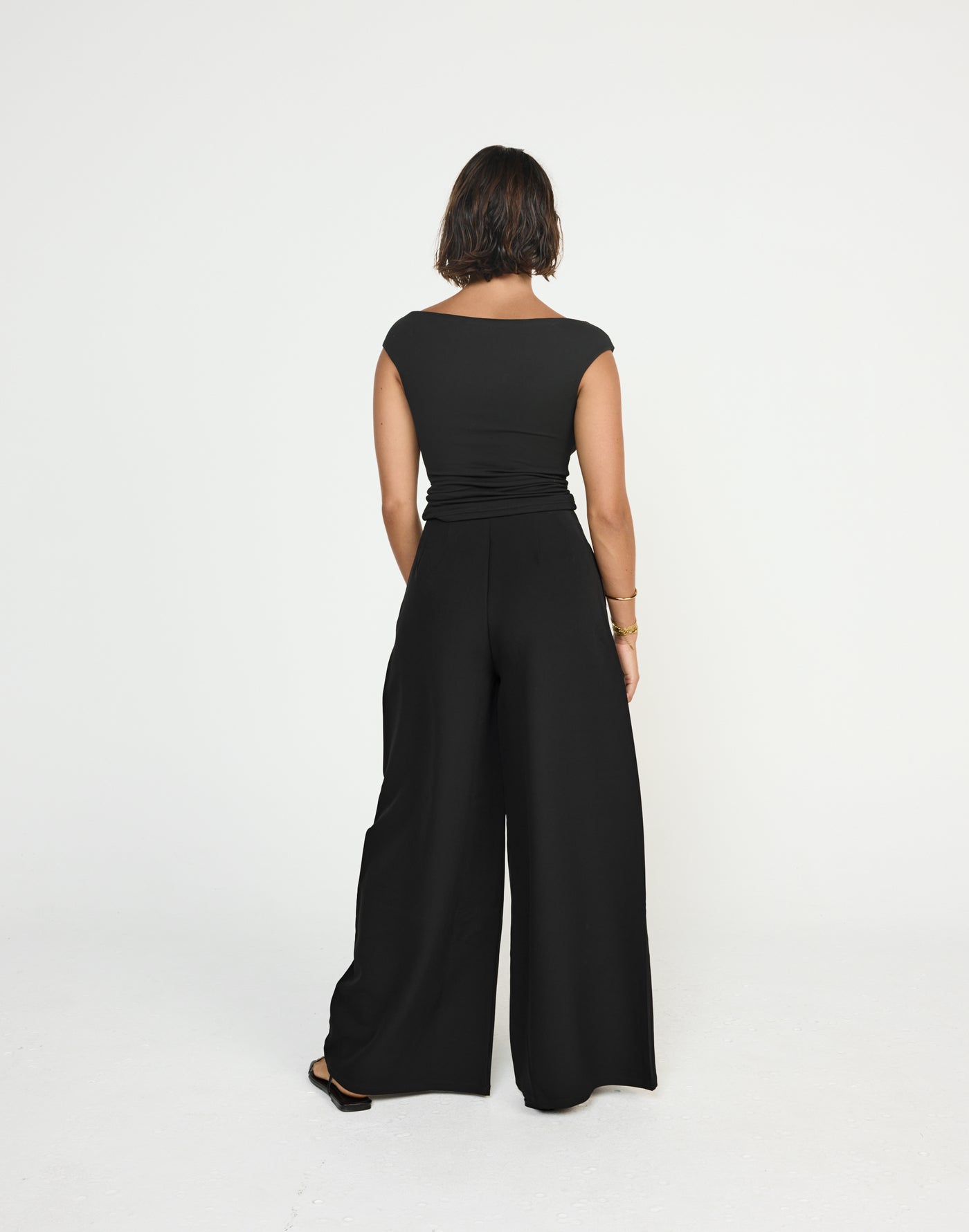 Sunkissed Top (Black) - CHARCOAL EXCLUSIVE - Butter soft jersey Fabric off the shoulder fitted top - Women's Top - Charcoal Clothing