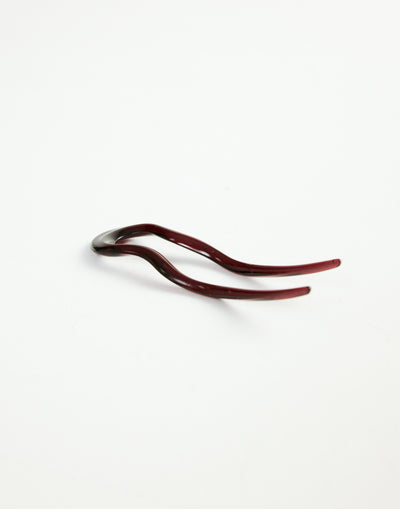 Marie Hair Pin (Wine) - - Women's Accessories - Charcoal Clothing