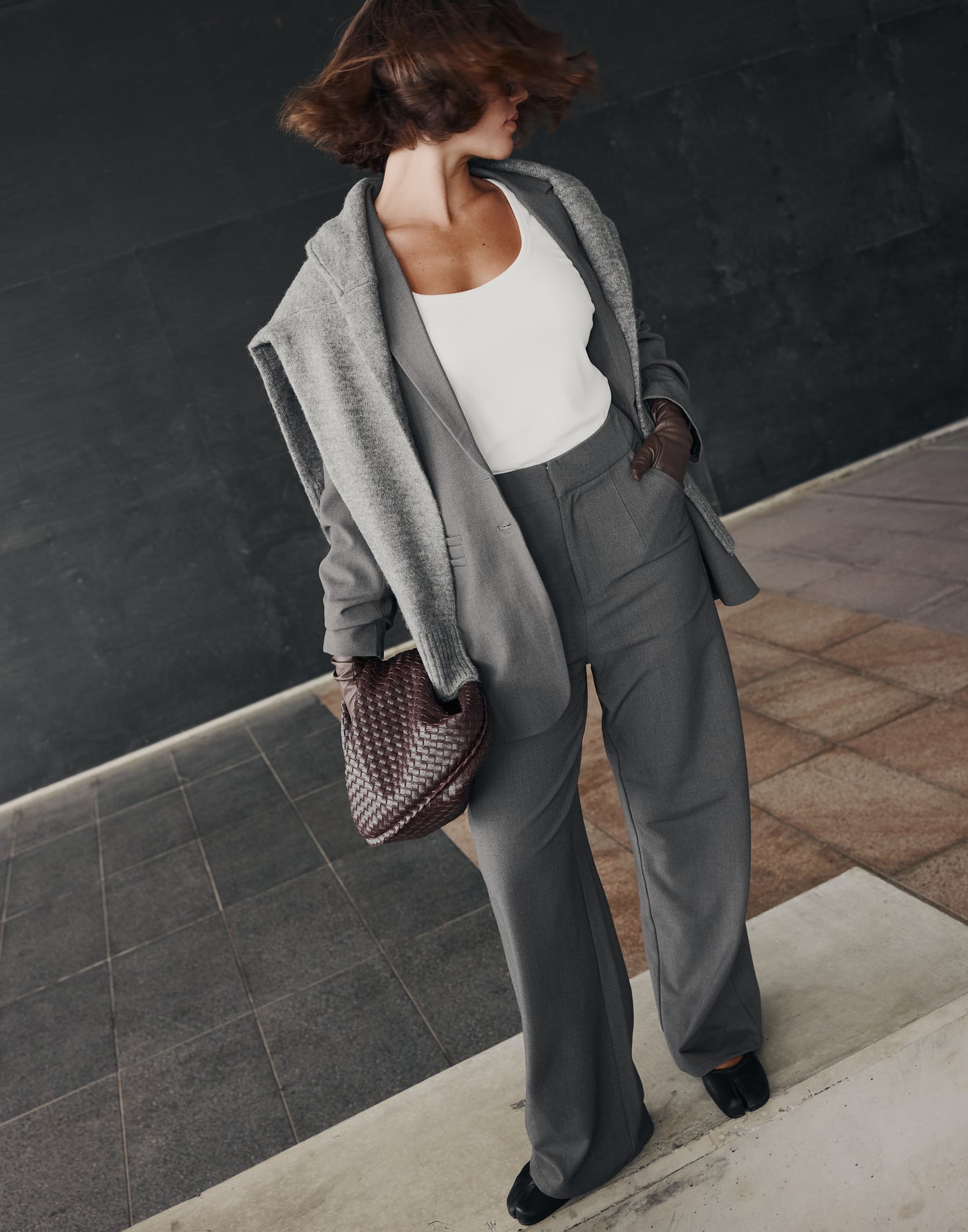 Yori Pants (Textured Slate) | CHARCOAL EXCLUSIVE | - Women's Pants - Charcoal Clothing