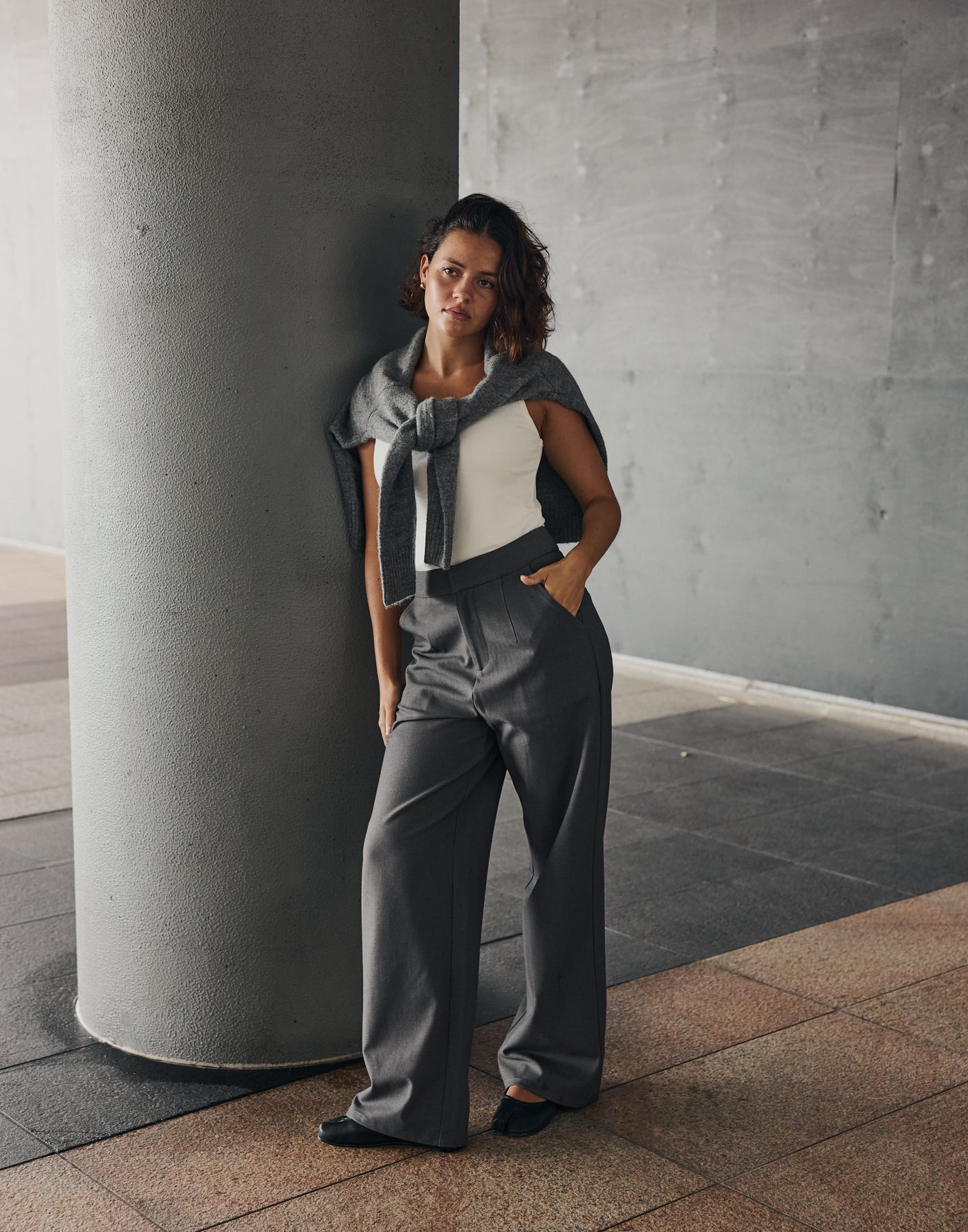 Yori Pants (Textured Slate) | CHARCOAL EXCLUSIVE | - Women's Pants - Charcoal Clothing