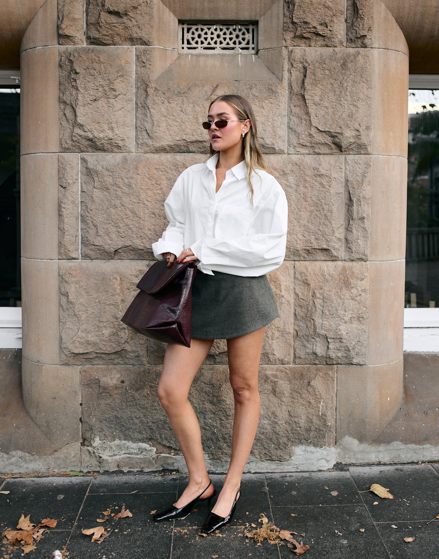 Domain Skort (Slate) | CHARCOAL Exclusive - - Women's Skort - Charcoal Clothing