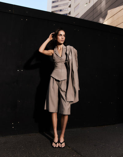  - Women's Skort - Charcoal Clothing