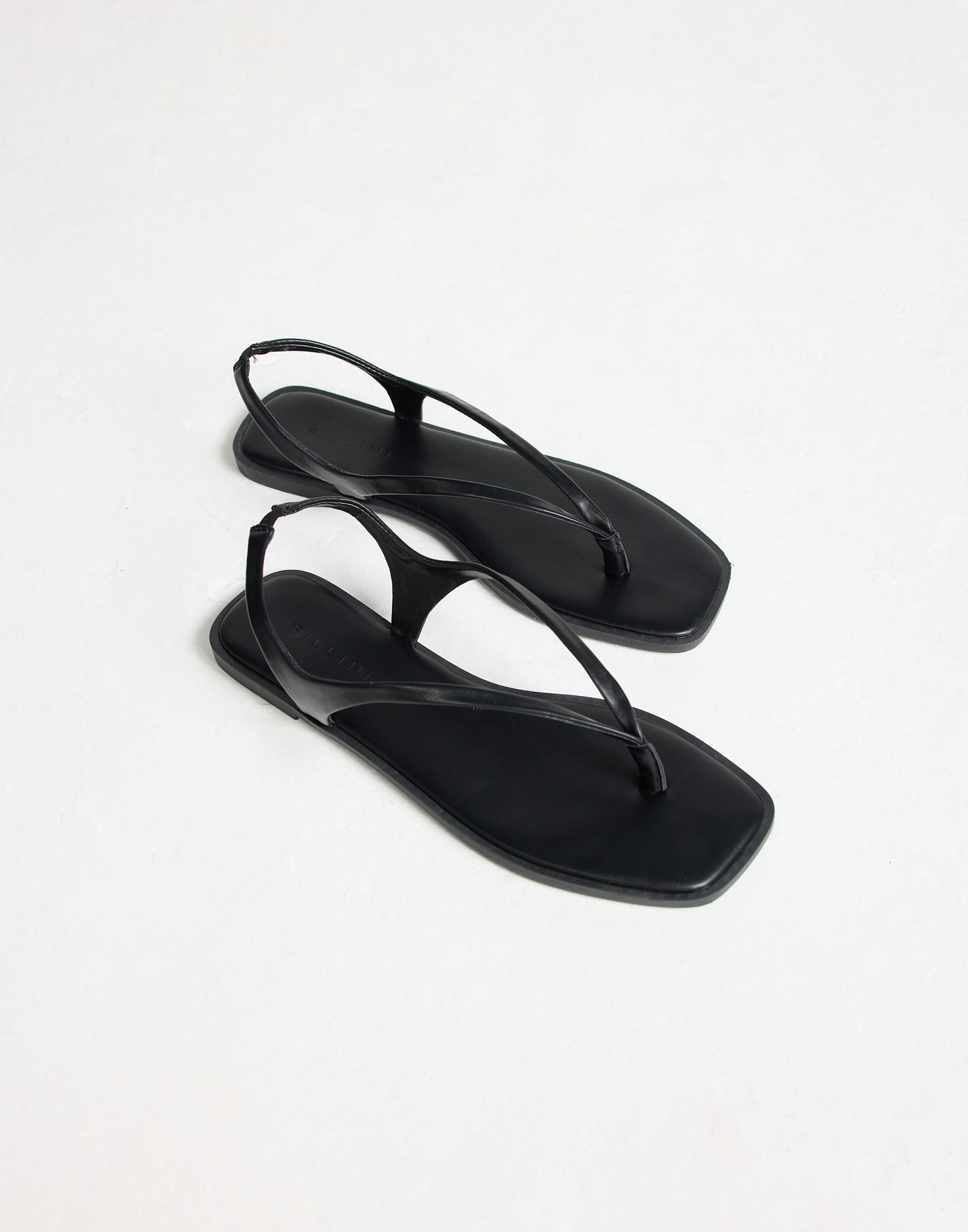 Yaelle Sandals (Black) - By Billini - Slingback Thong Style Flats - Women's Shoes - Charcoal Clothing