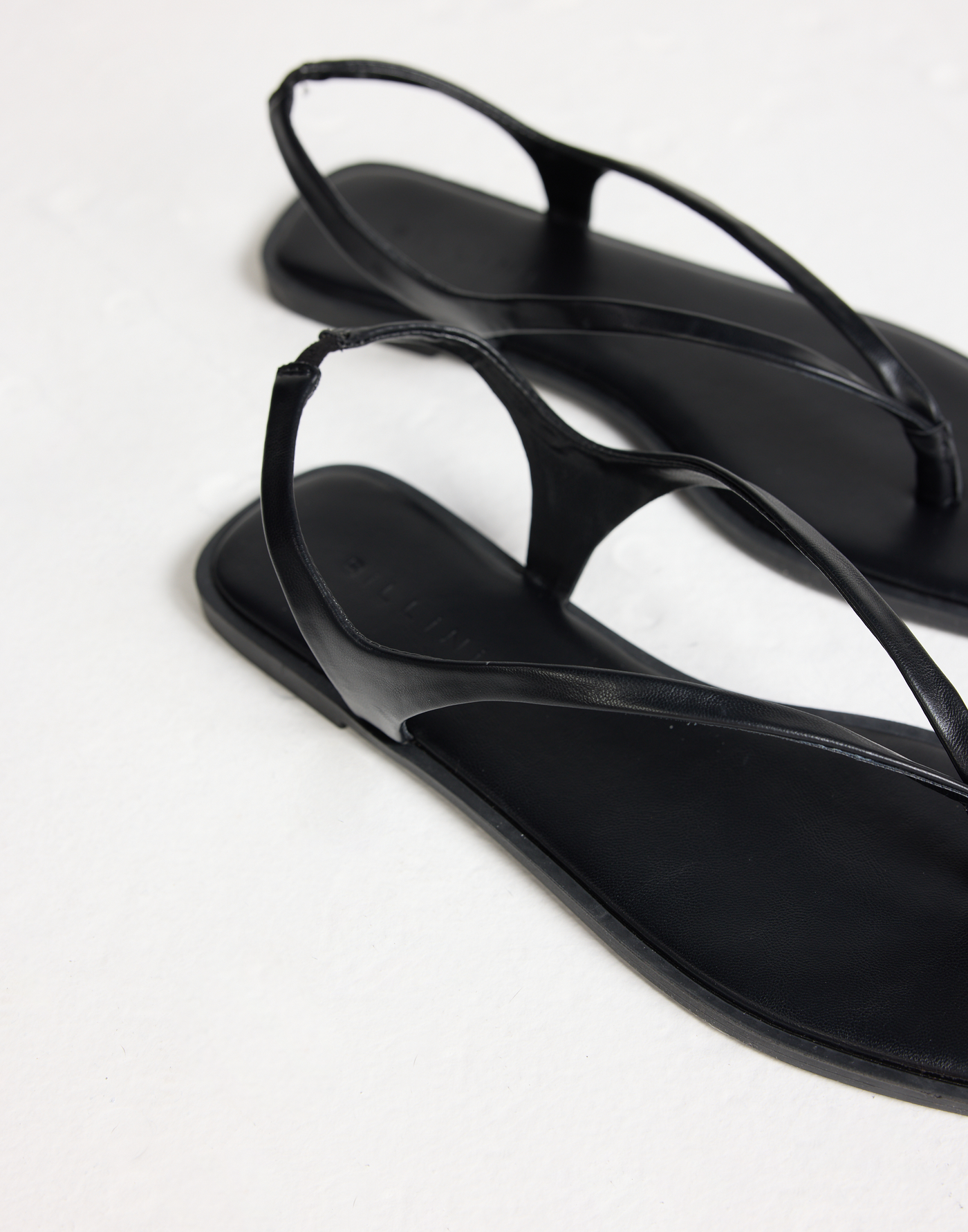 Yaelle Sandals (Black) - By Billini - Slingback Thong Style Flats - Women's Shoes - Charcoal Clothing