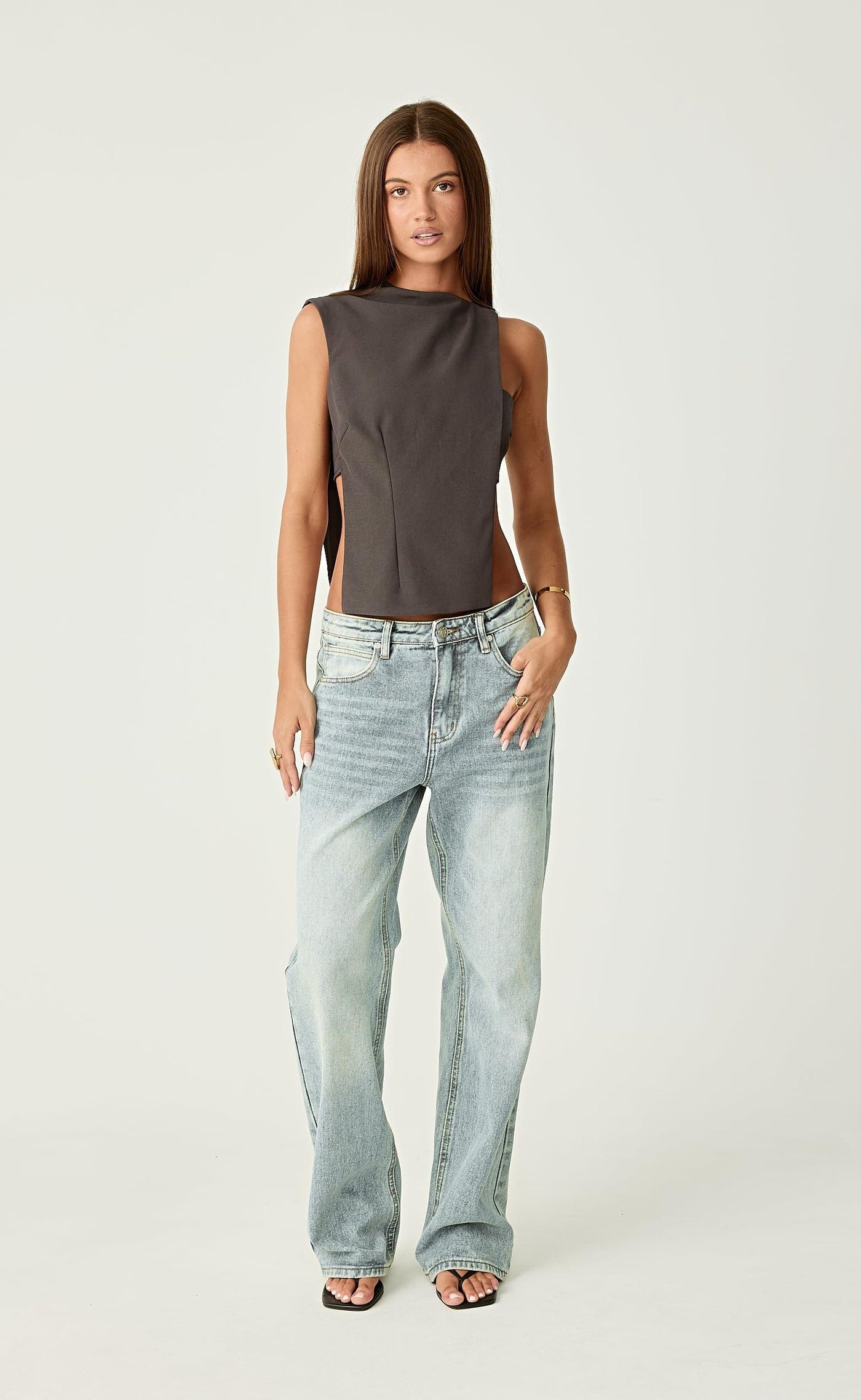 Aiden Top (Grey) – CHARCOAL USA