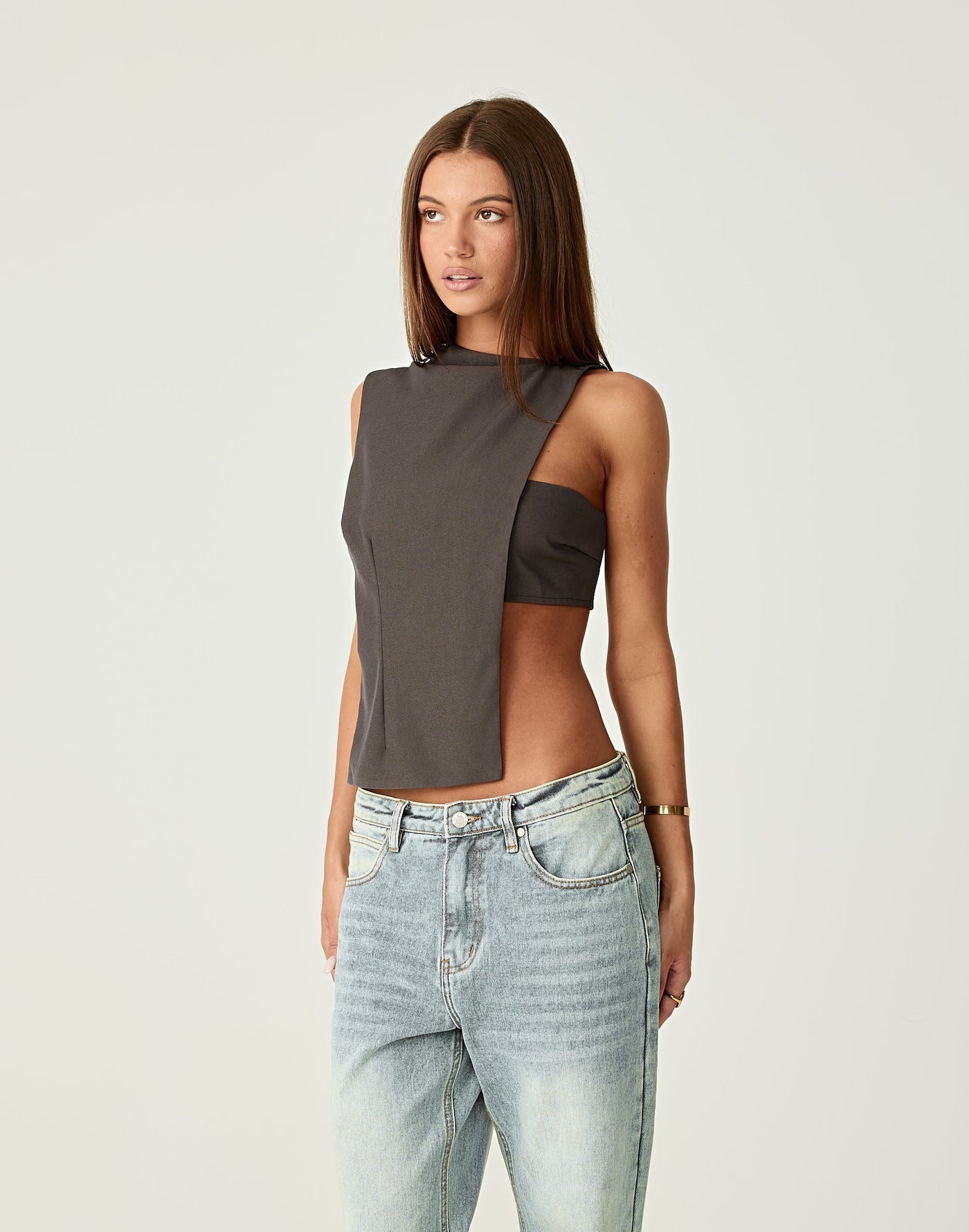  - Women's Top - Charcoal Clothing
