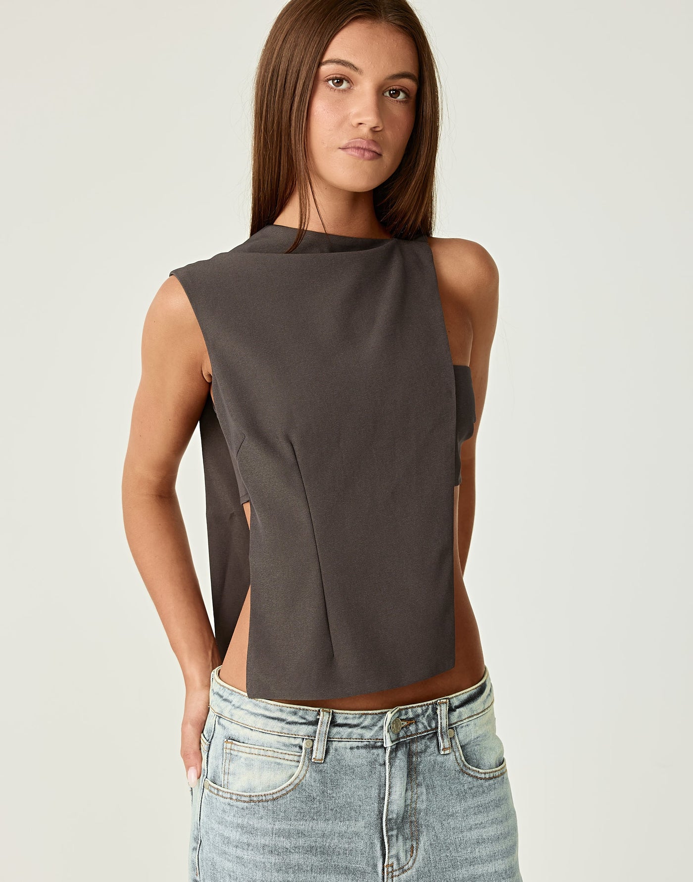  - Women's Top - Charcoal Clothing