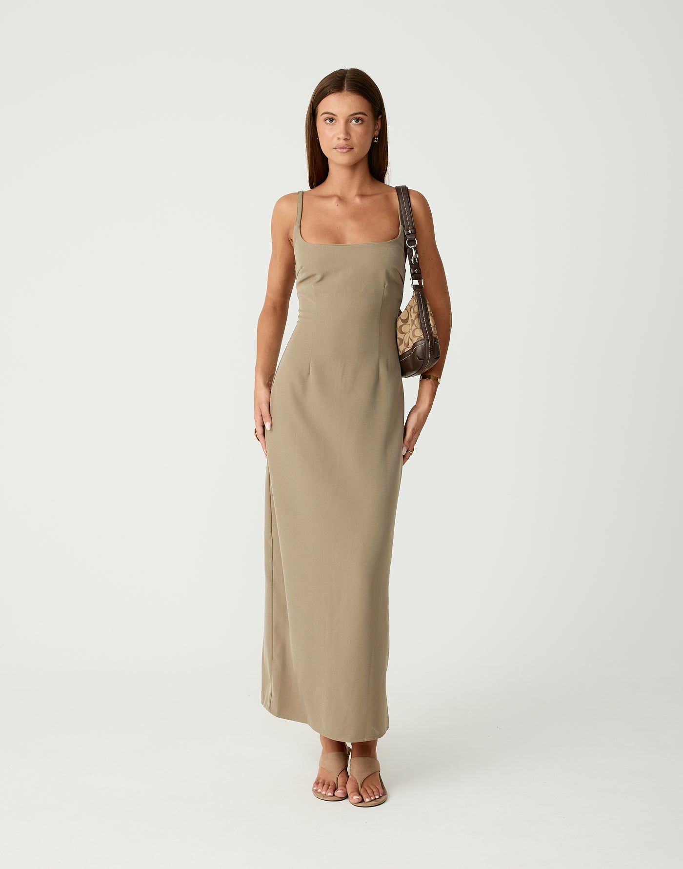 Alistair Maxi Dress (Stone)