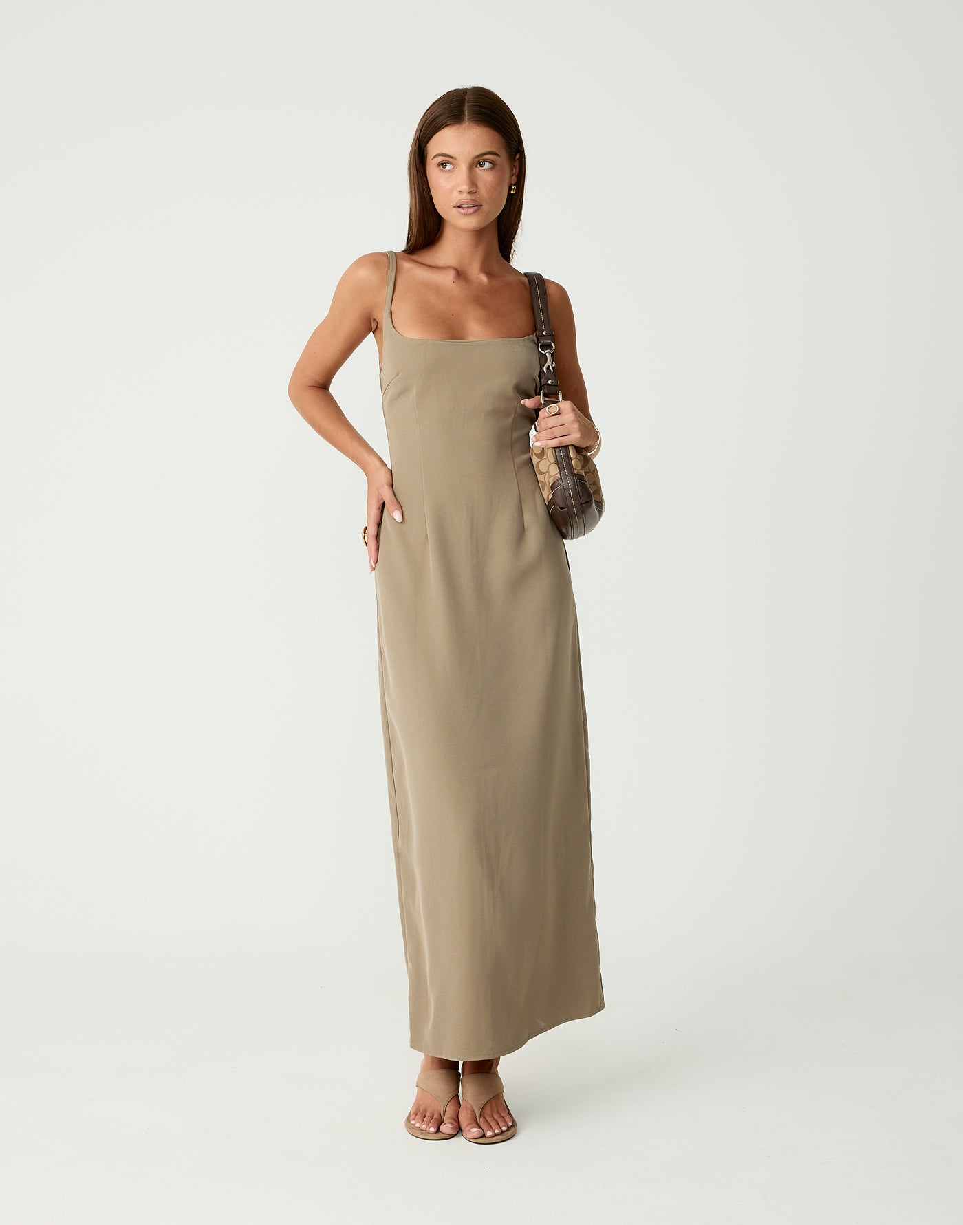 Alistair Maxi Dress (Stone)