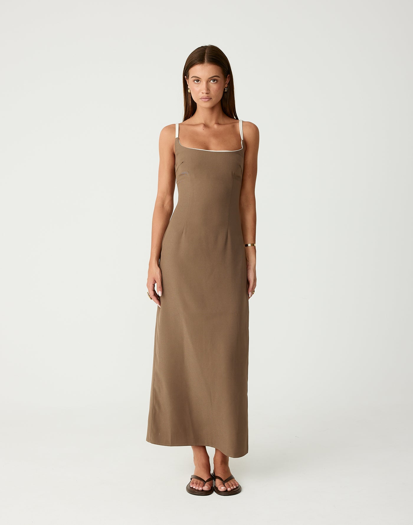Alistair Maxi Dress (Coffee)