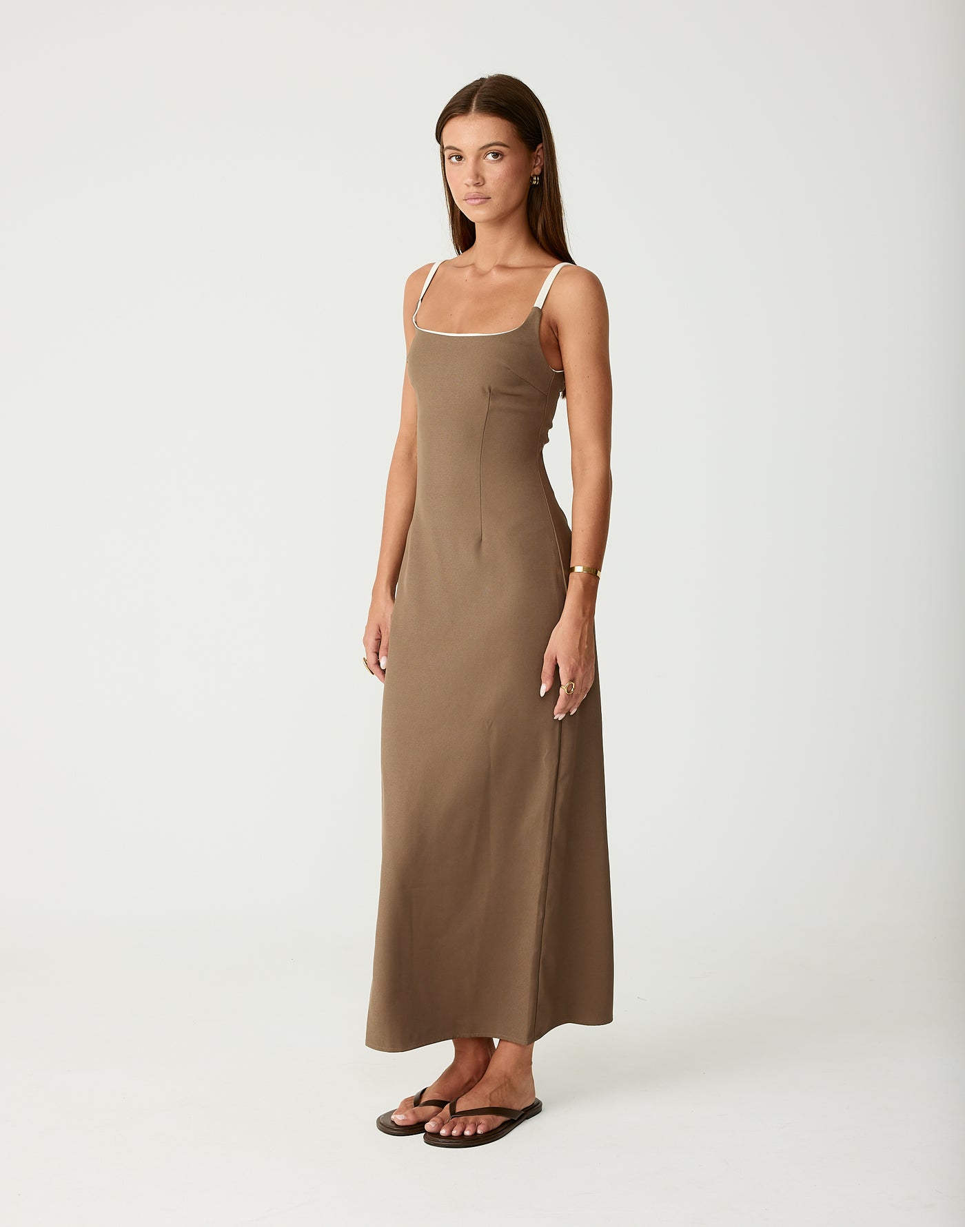Alistair Maxi Dress (Coffee)