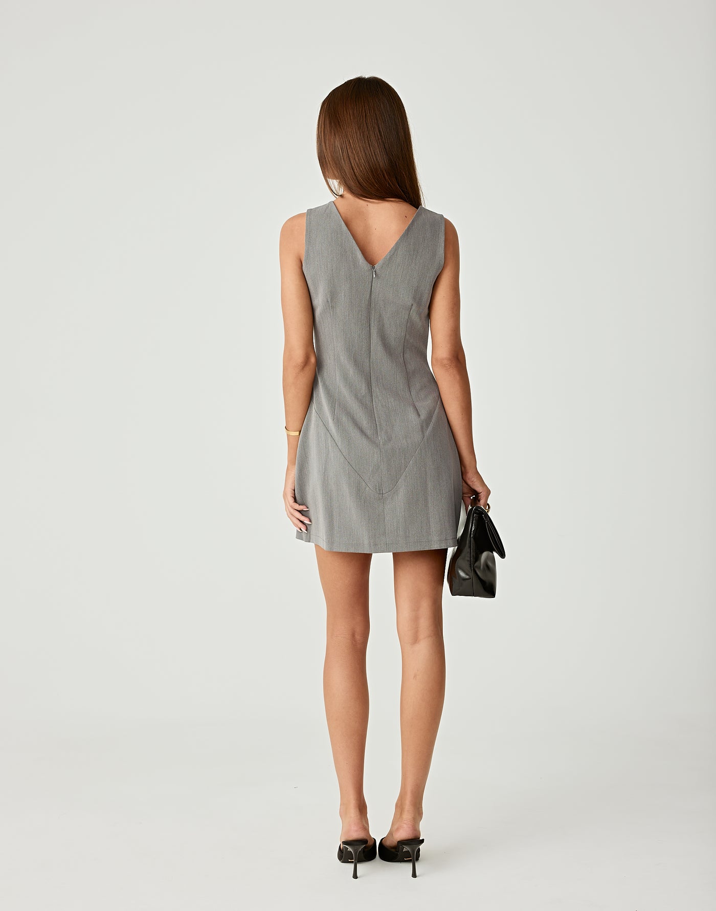 - Women's Dress - Charcoal Clothing