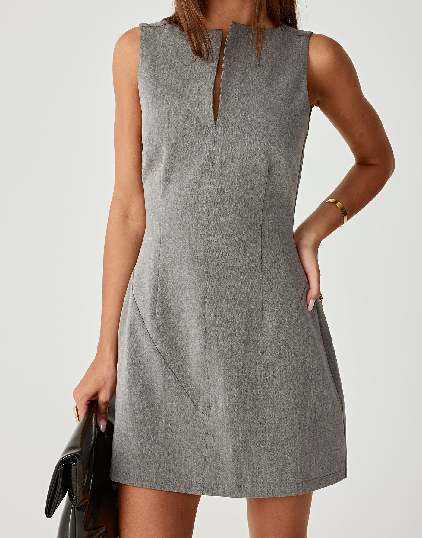  - Women's Dress - Charcoal Clothing