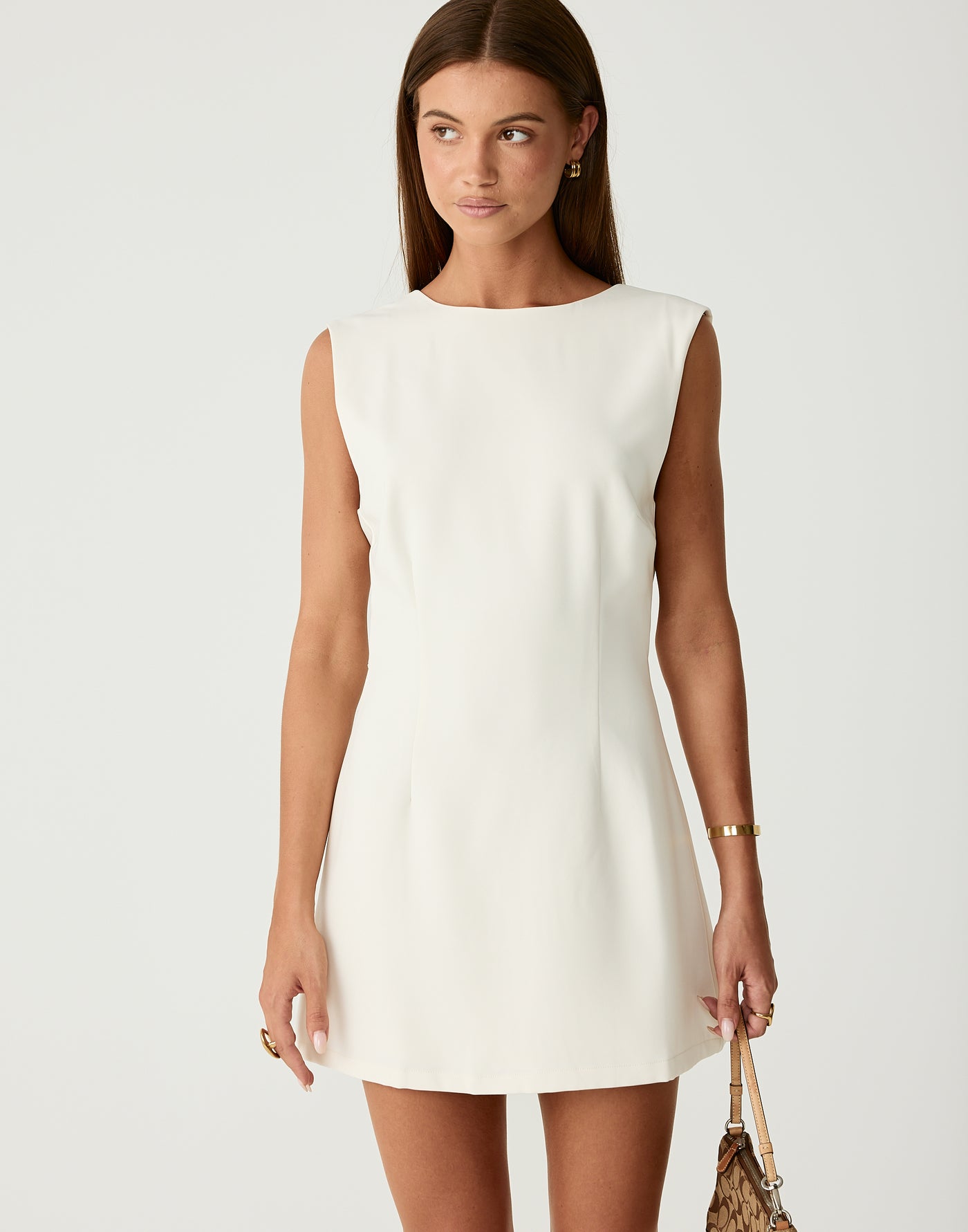 Cedric Mini Dress (Oat)