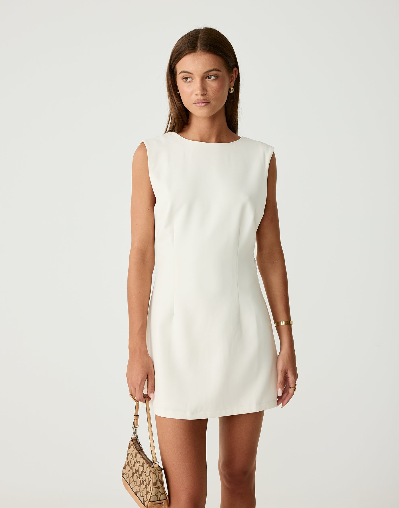 Cedric Mini Dress (Oat)