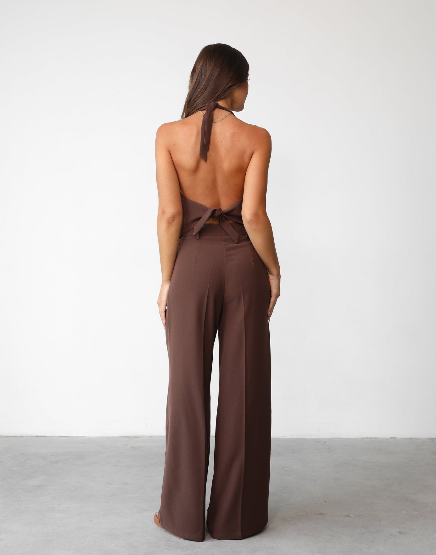 Grace Top (Cocoa) | Charcoal Clothing Exclusive - High Waisted Belt Loops Pants - Women's Top - Charcoal Clothing