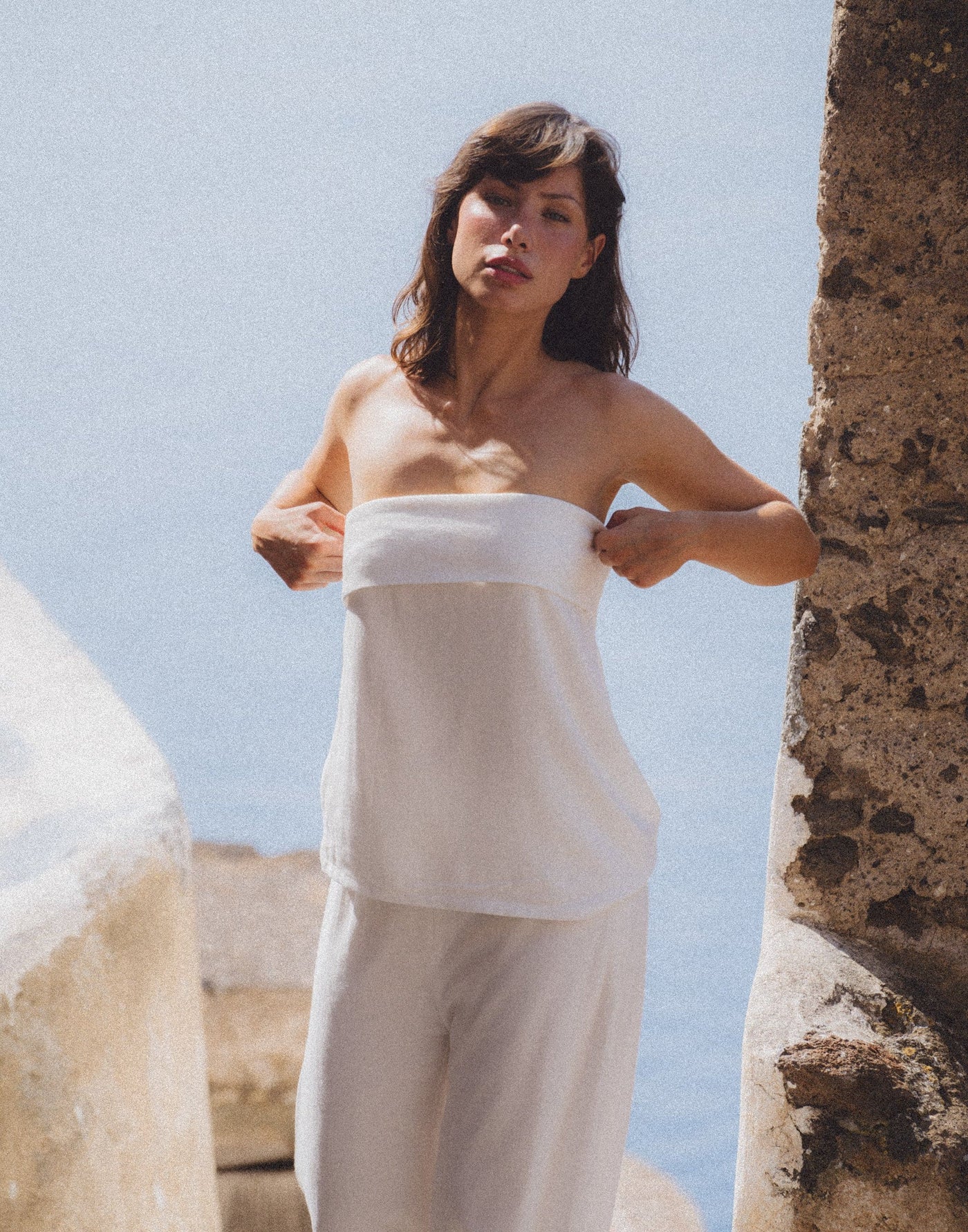 Lisbeth Top (White) | CHARCOAL Exclusive - - Women's Top - Charcoal Clothing