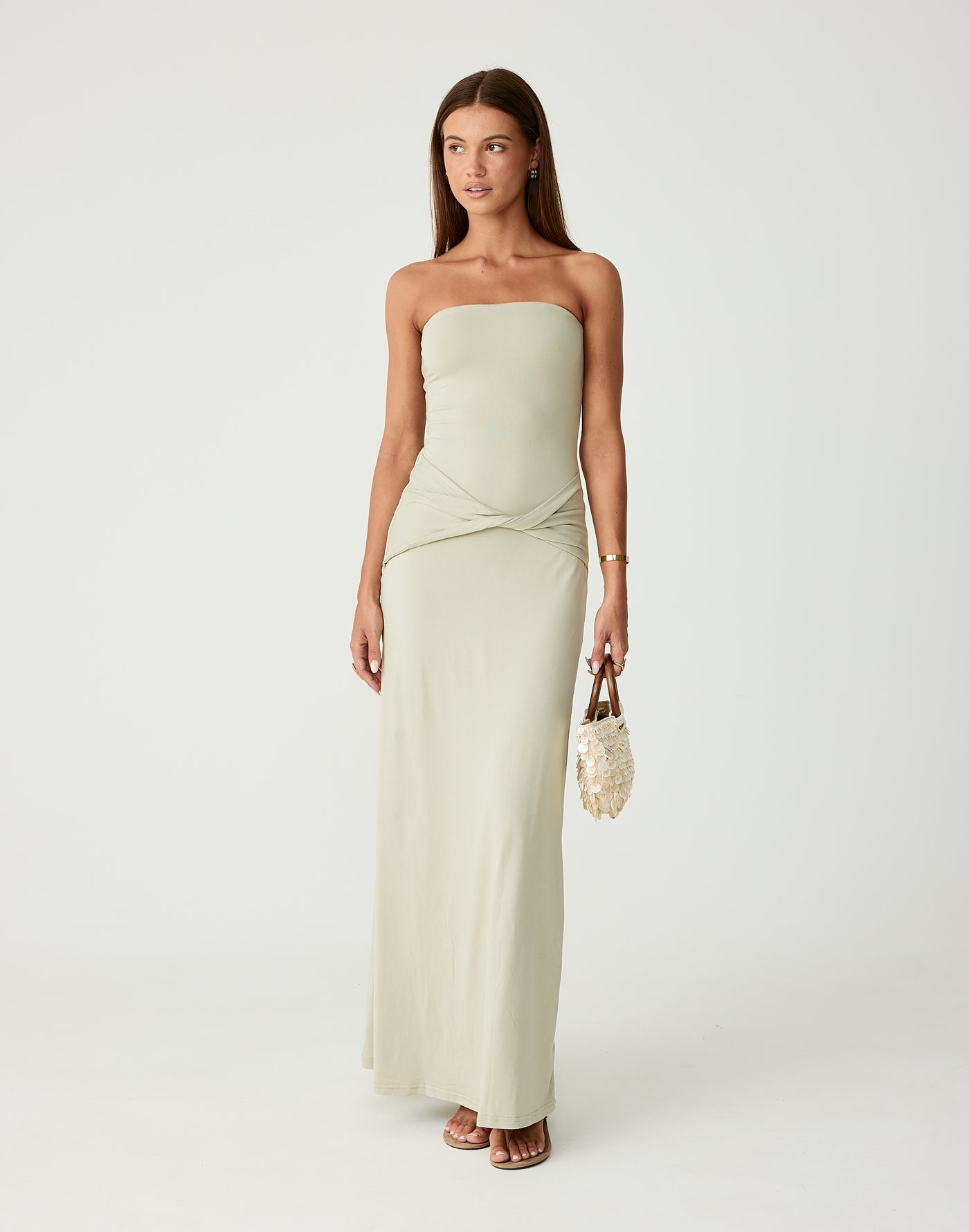 Edela Maxi Dress (Seagrass)