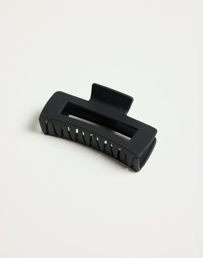 Charisse Hair Clip (Black) | CHARCOAL Exclusive - Wide Claw Hair Clip - Women's Accessories - Charcoal Clothing