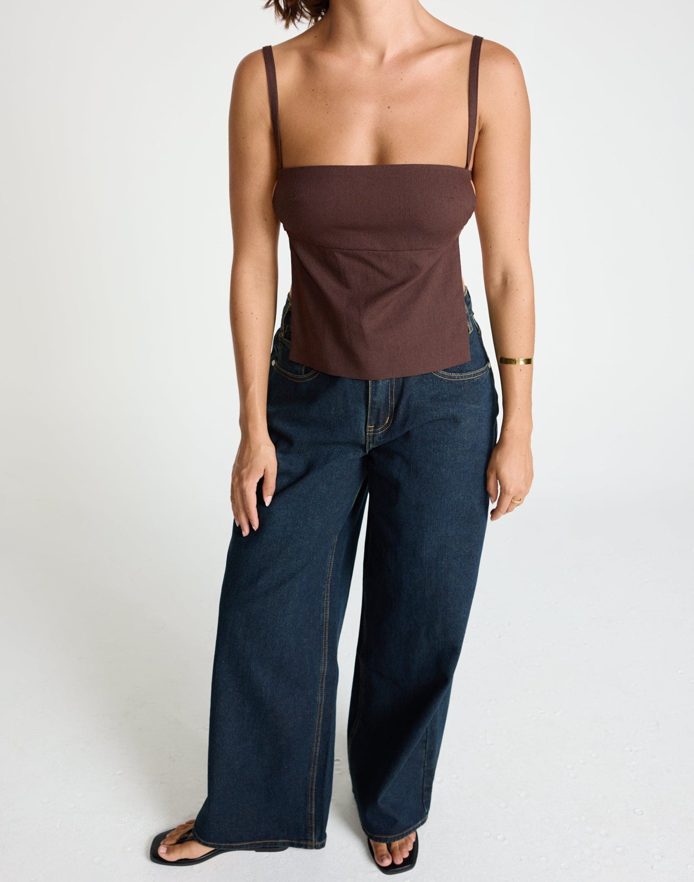 Wren Jeans (Indigo) | CHARCOAL Exclusive - Low to Mid Rise Baggy Wide Leg Jeans - Women's Pants - Charcoal Clothing