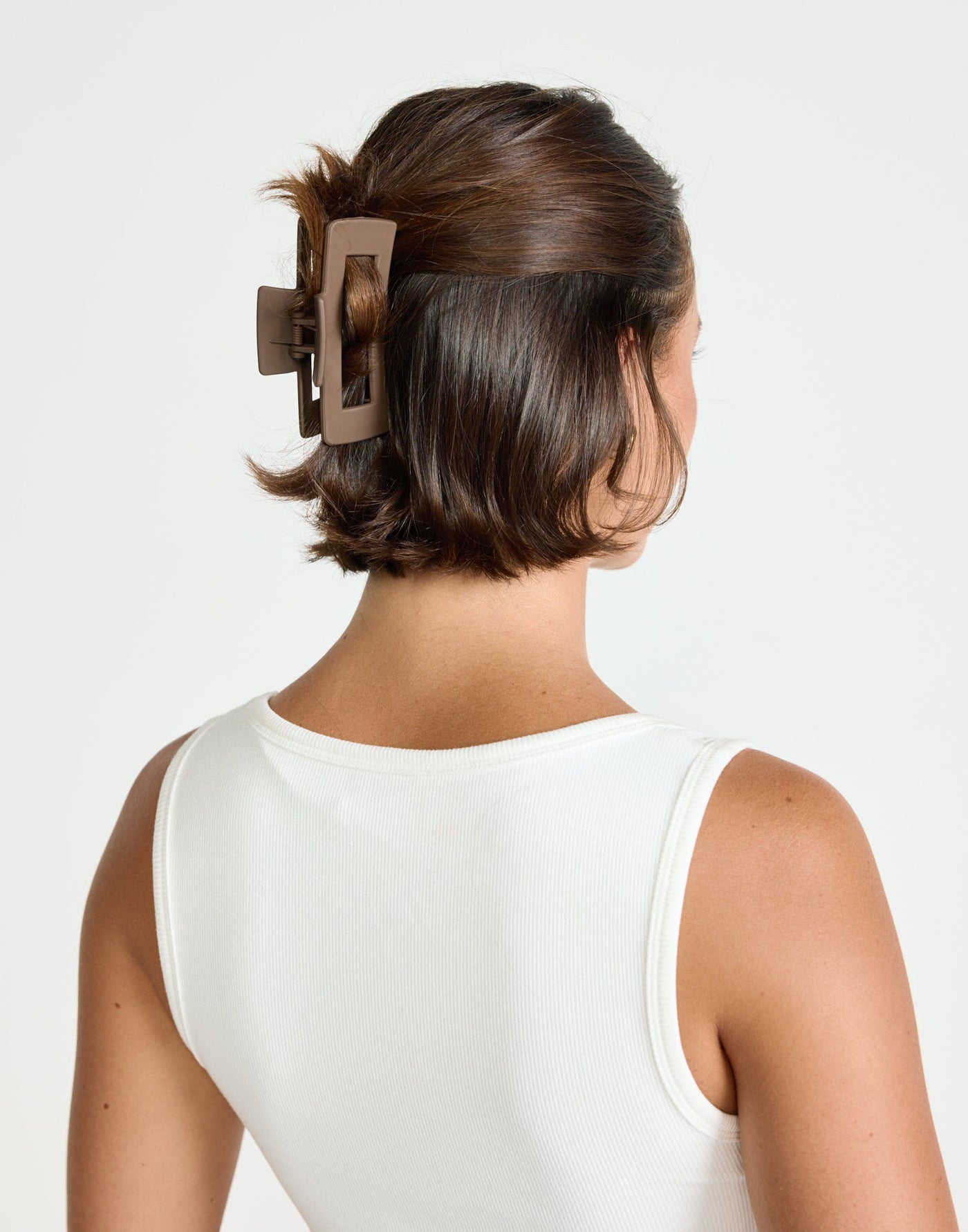 Charisse Hair Clip (Oak) | CHARCOAL Exclusive - Wide Claw Hair Clip - Women's Accessories - Charcoal Clothing
