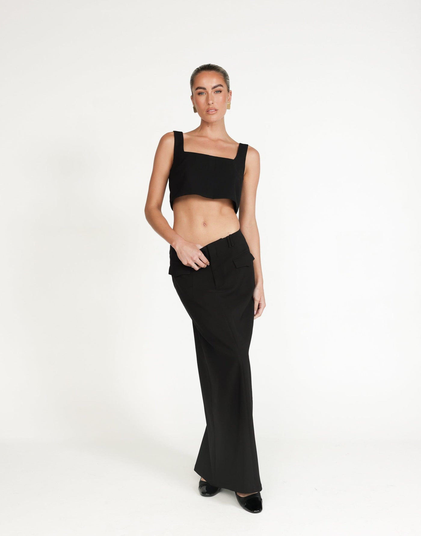 Sherin Maxi Skirt (Black) | CHARCOAL Exclusive - - Women's Skirt - Charcoal Clothing